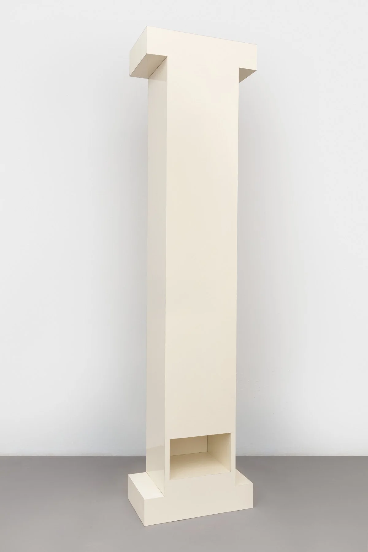 'I (12)', 94 x 23 x 13in, Laminate veneer and wood, 2021