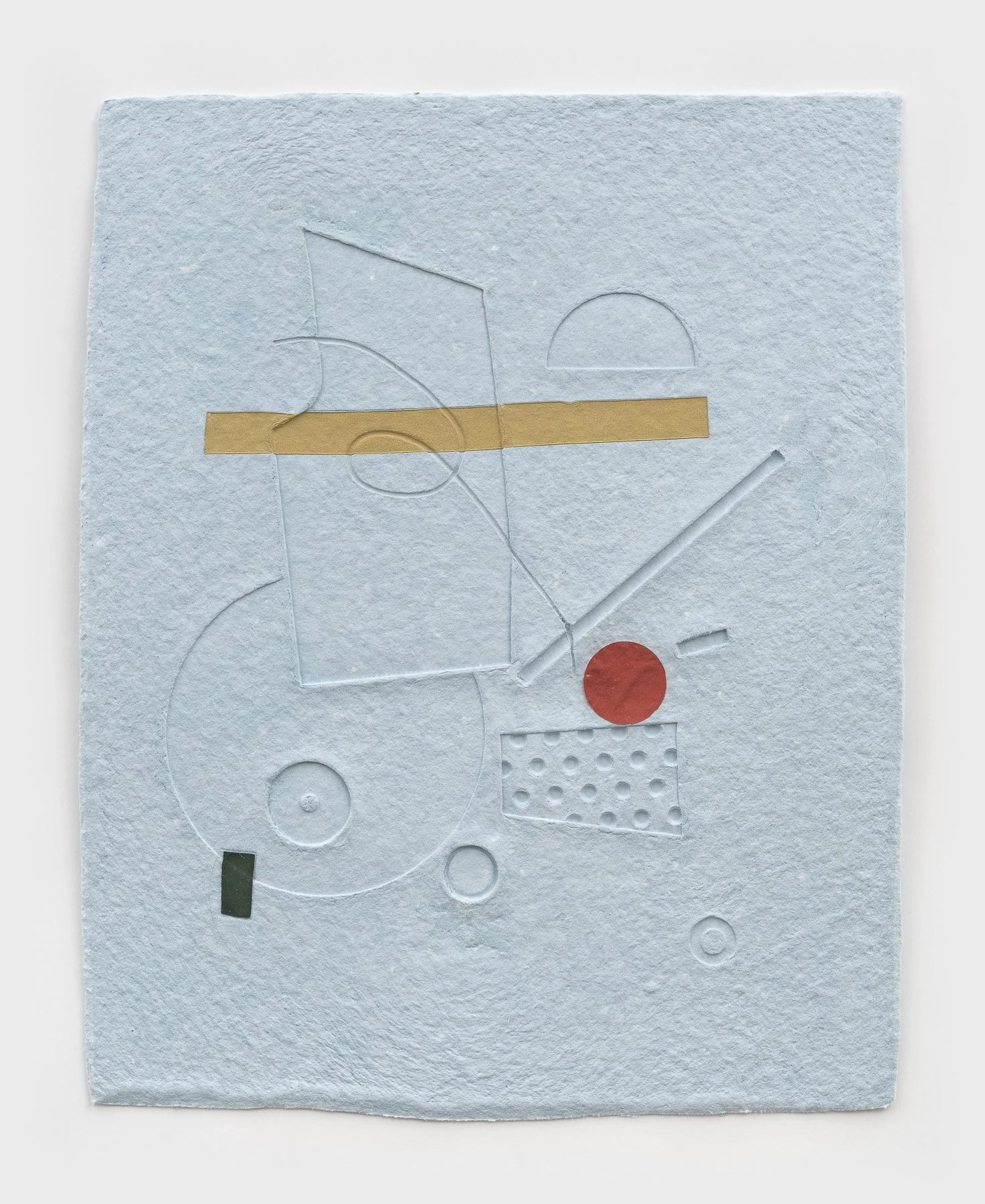 Monochrome Blue (2)
15.5 x 19.5in
Embossed cotton and found paper collage
2024