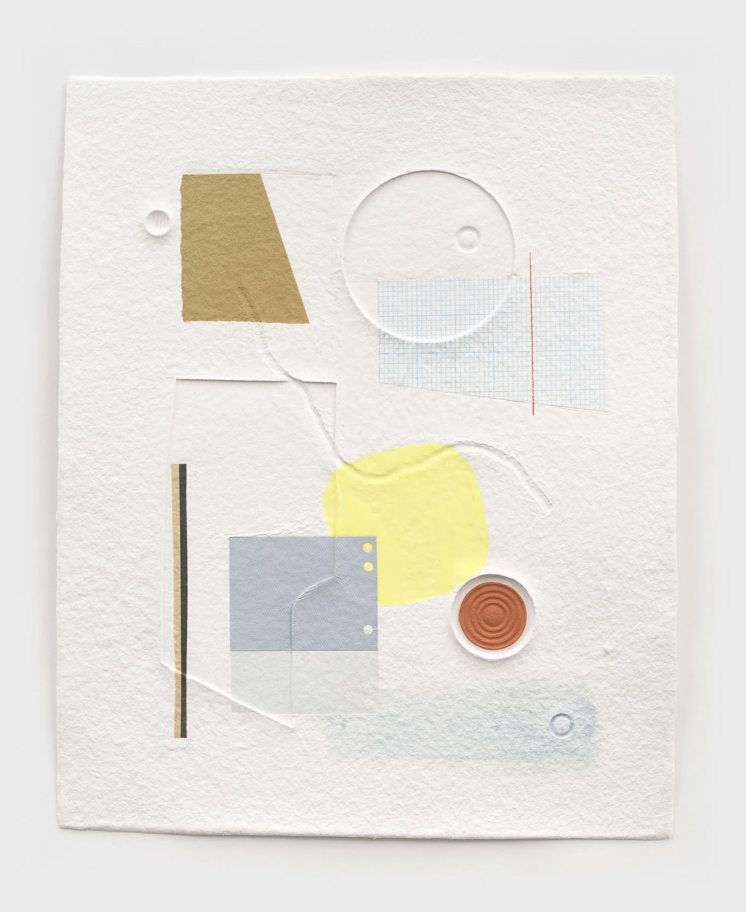Shape Shift (7)
15.5 x 19.5in
Embossed cotton and found paper collage
2024