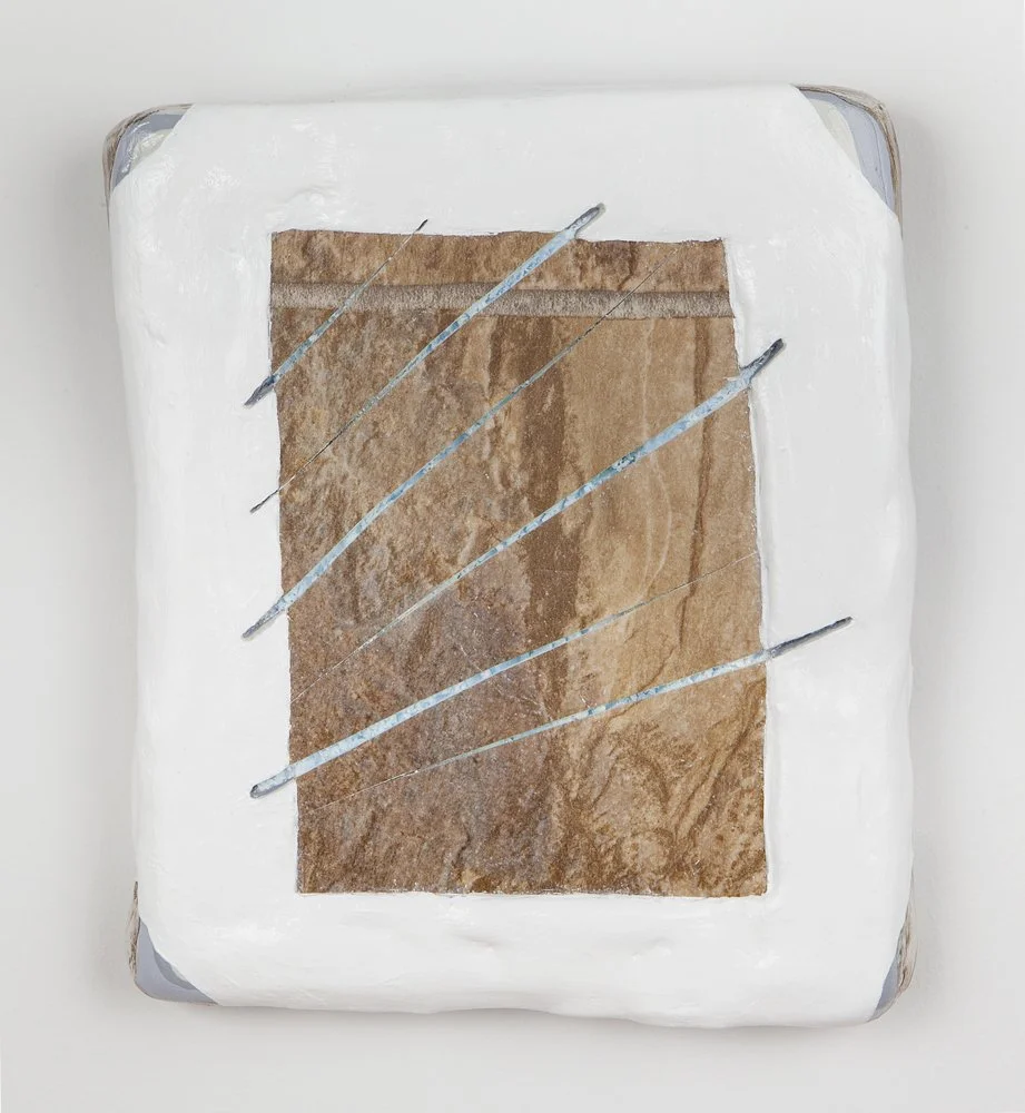 'Making Strides'
7 x 9in Acrylic, linoleum, foam, and plaster. 2012