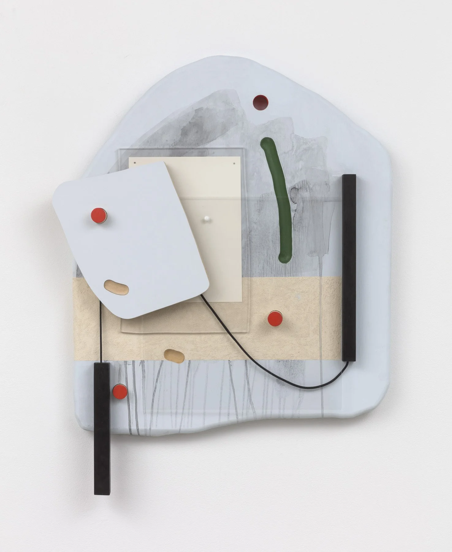 'Day Shift'
34 x 26 x 4 in
Wood, acrylic, plexiglass, paper, sand, rope, and nail. 2020
