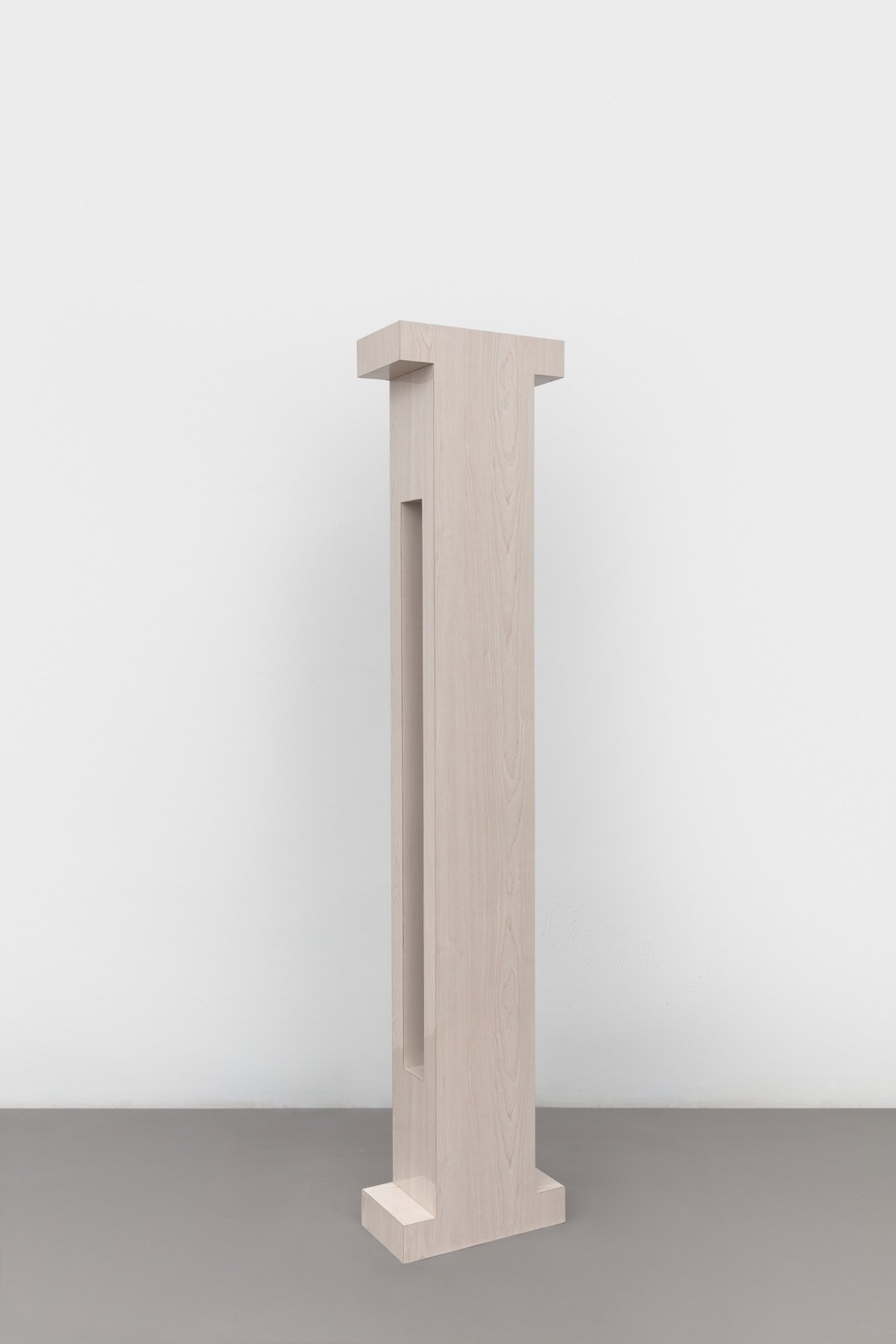 'I (16)', 75 x 15.5 x 8in, Laminate veneer and wood, 2021