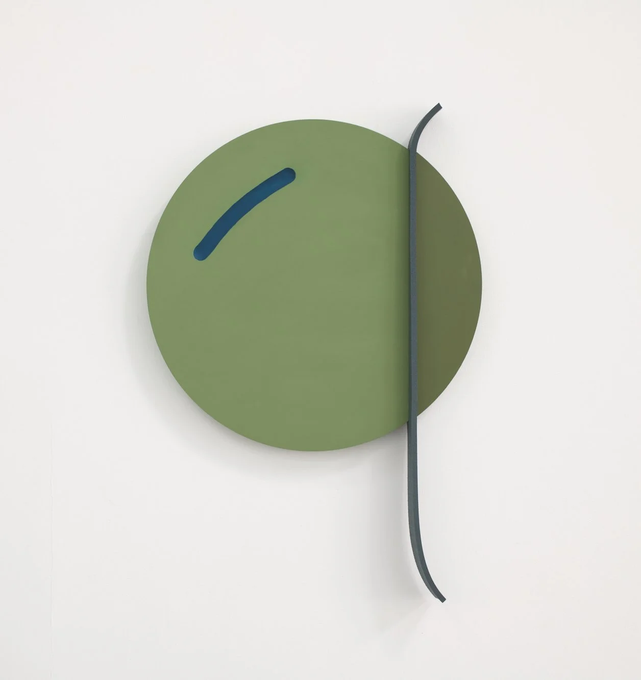 'Line of Sight (Dusk)', 36 x 24 x 2.5in, Wood, acrylic, and rubber. 2024.