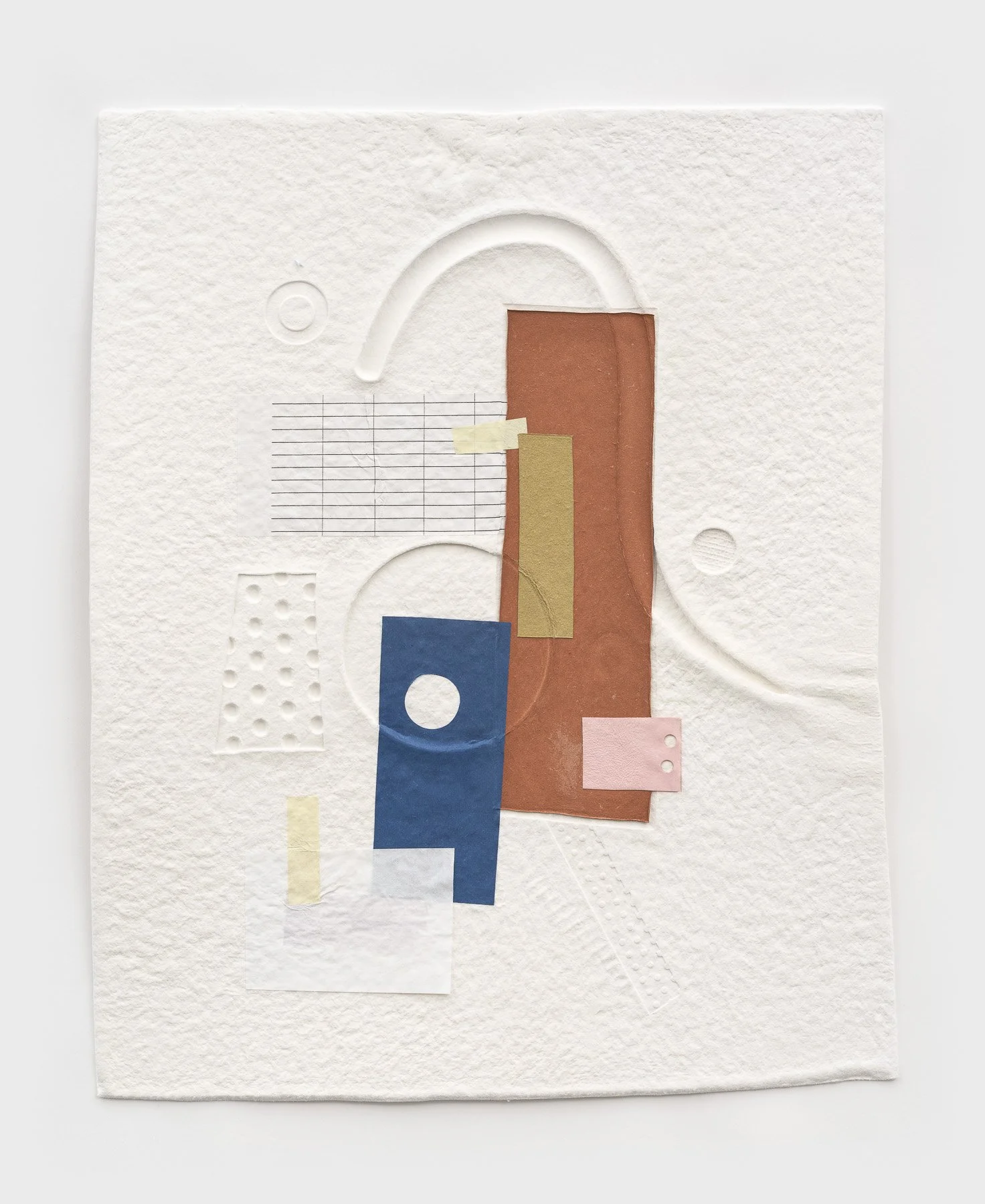Shape Shift (6)
15.5 x 19.5in
Embossed cotton and found paper collage
2024