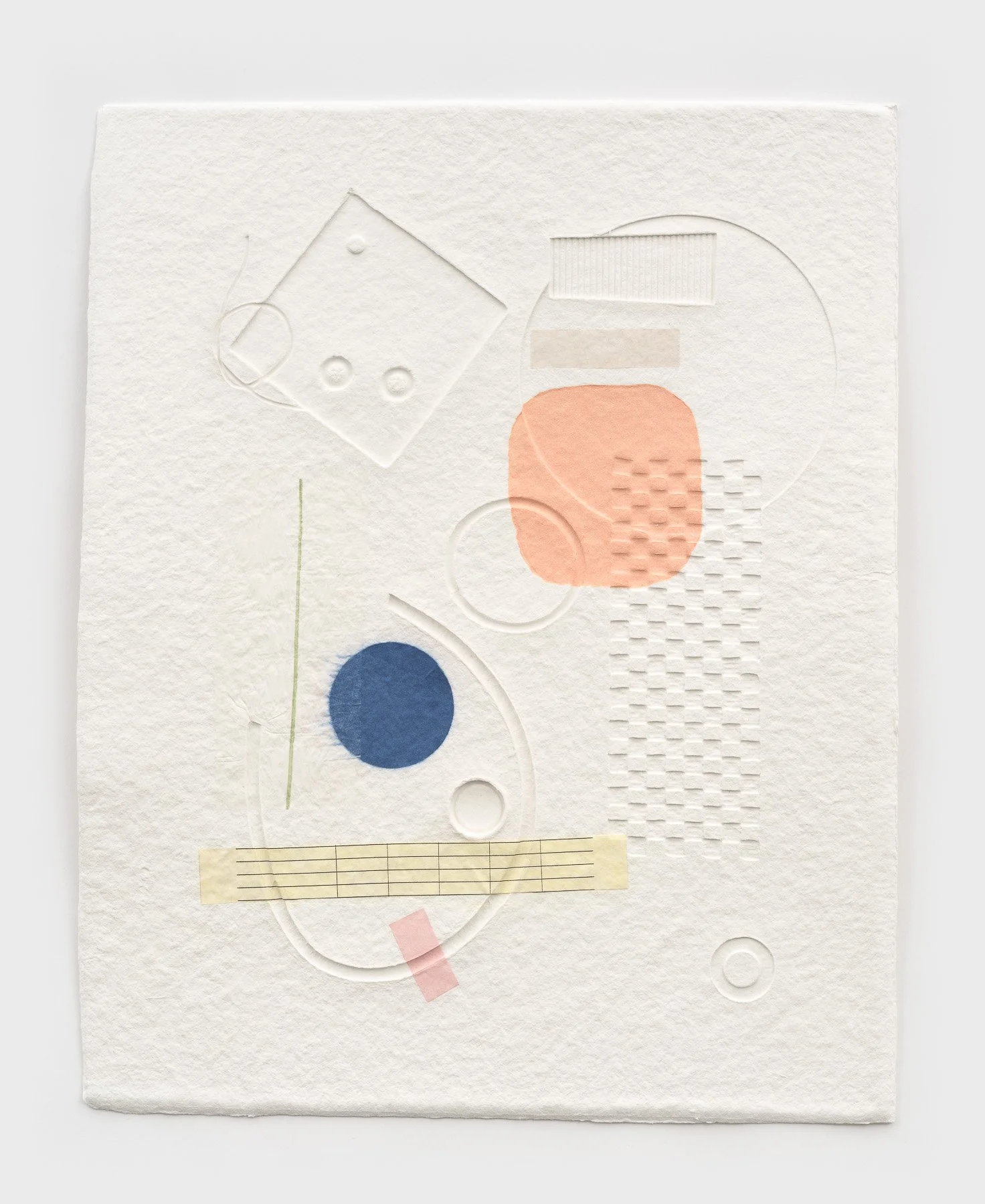 Shape Shift (8)
15.5 x 19.5in
Embossed cotton and found paper collage
2024