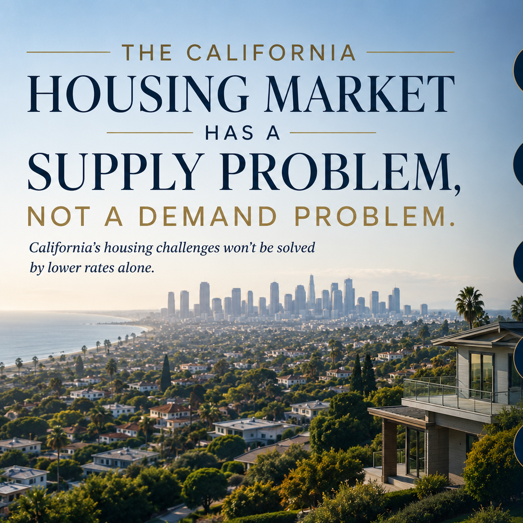 The California Housing Market Has a Supply Problem, Not a Demand Problem