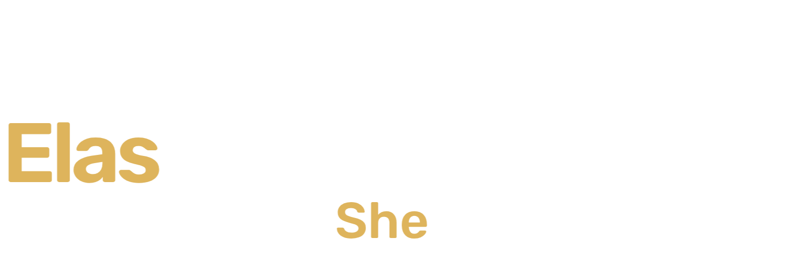Nuvem de palavras destacando 'Elas que Inspiram SheConnects' com fundo preto