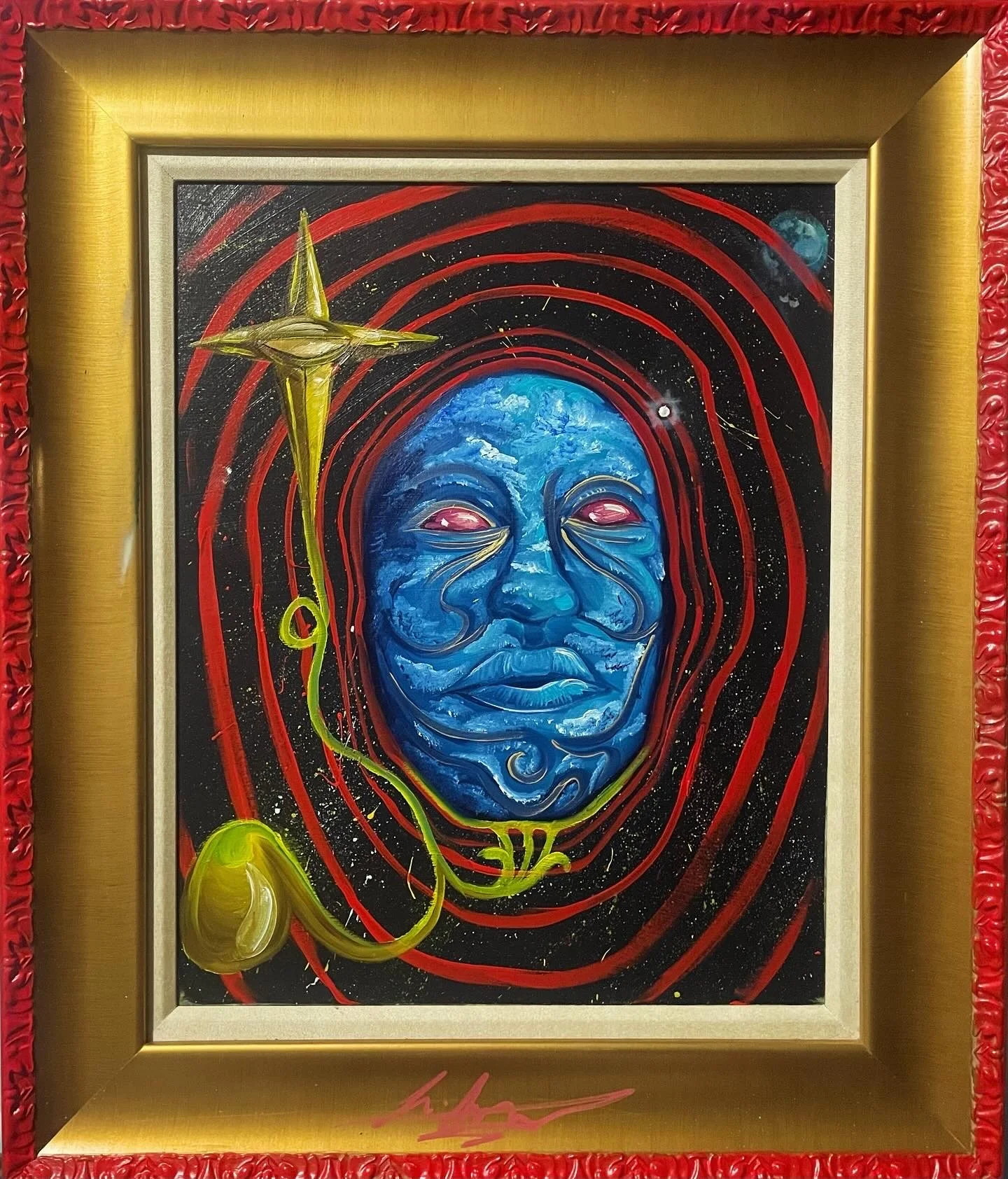 "Untitled" /
Oil and Acrylic Paint on Canvas /
27"x23" (Inches) /
2025