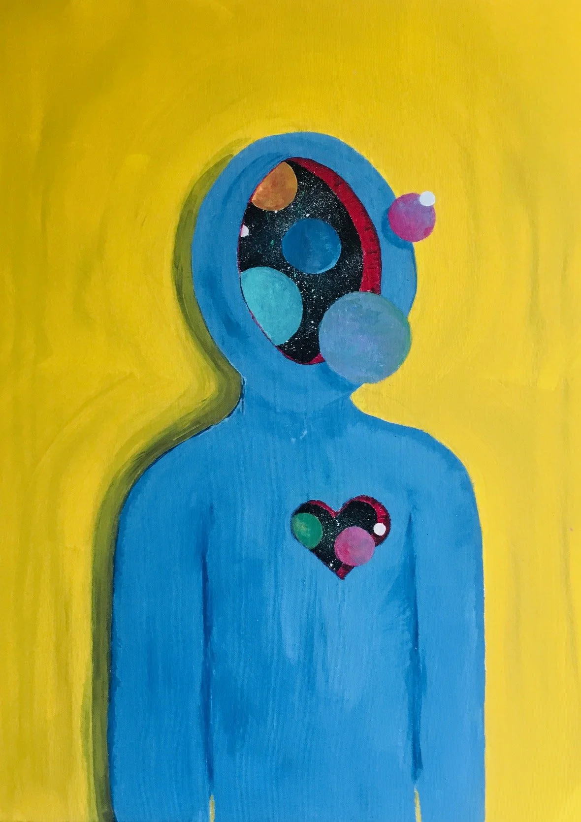 "Outta Mind Outta Love (For God & the Universe)" /
Acrylic on Canvas /
24"x36" (Inches) /
2019
