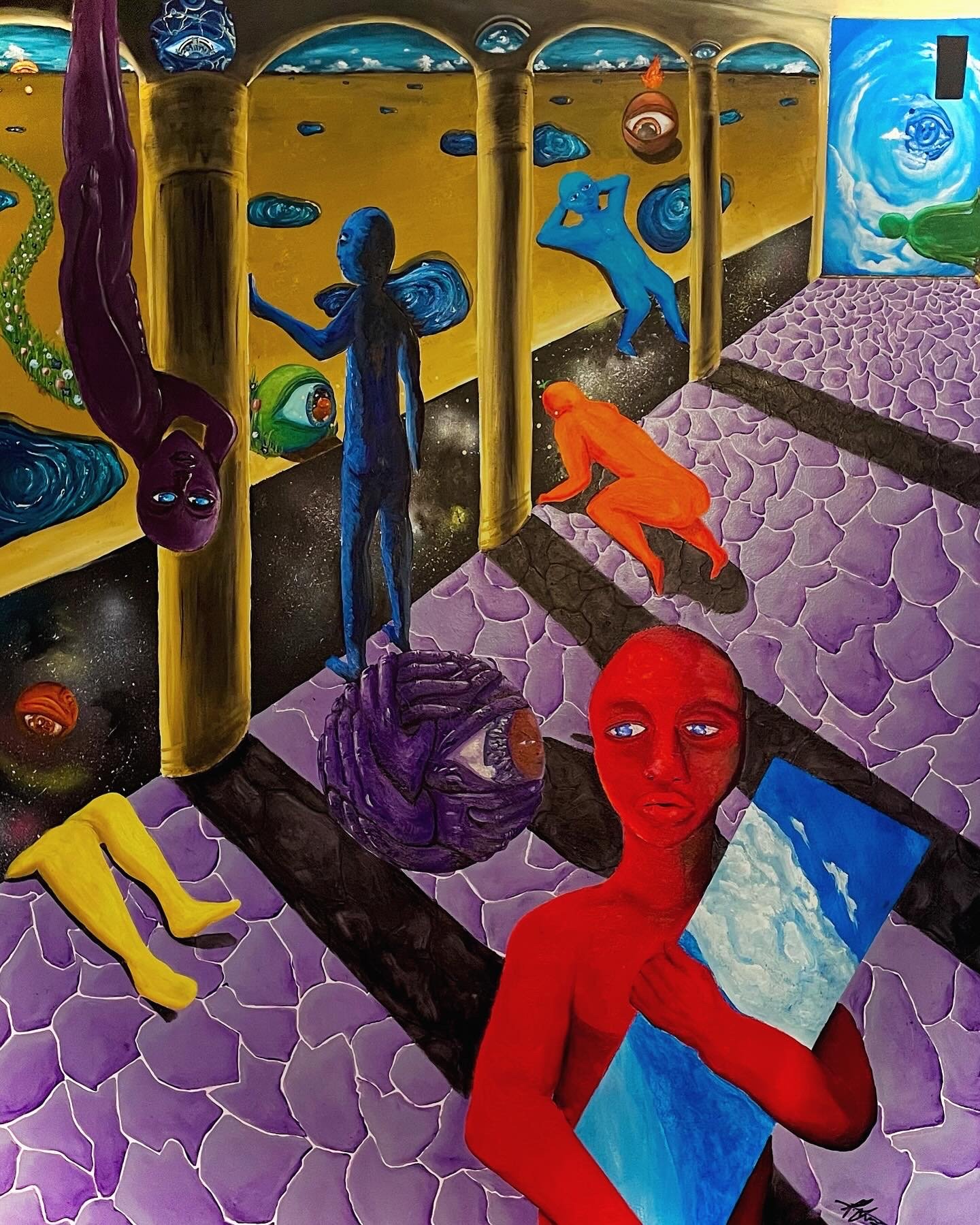 "More Places I've Been, More Things I've Dreamed" /
Oil Paint on Canvas /
48"x60" (Inches) /
2024