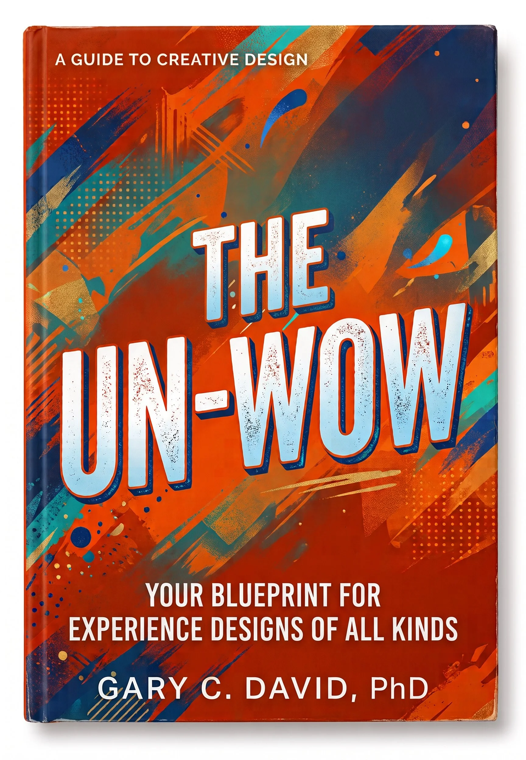 Book titled 'The Unlearn' with a colorful graffiti-style cover design.