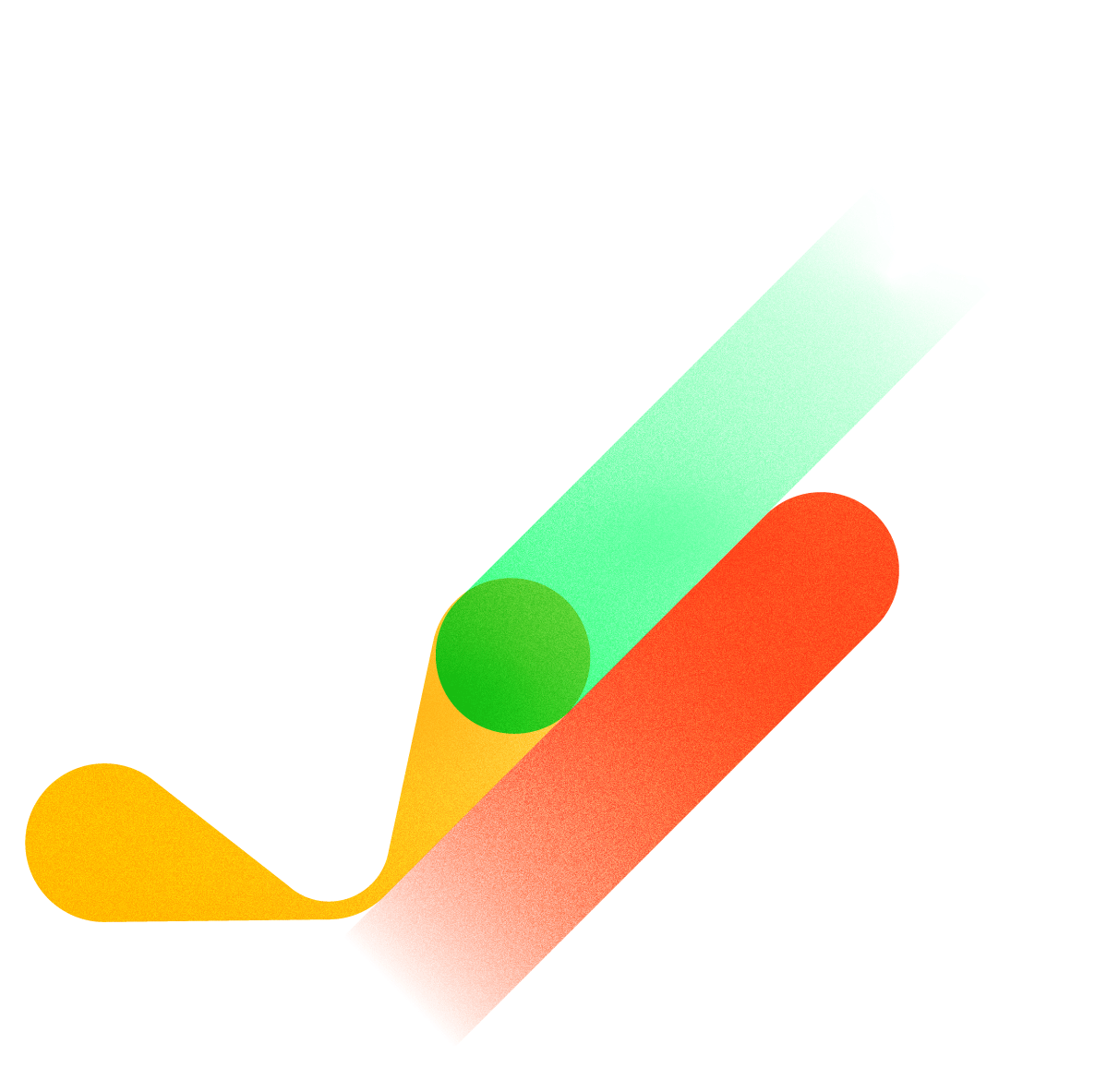 An illustration of a test tube with a clear liquid, a green pill, a red pill, and a yellow capsule, inside a white box.