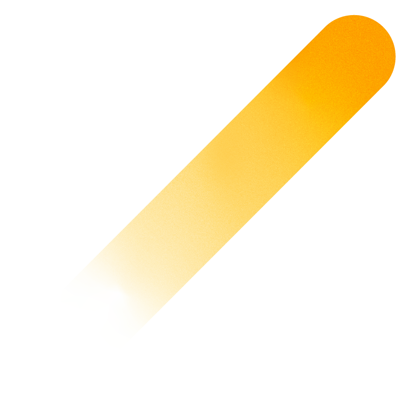 A yellow sunscreen block with a rounded end, fading into white at the bottom.