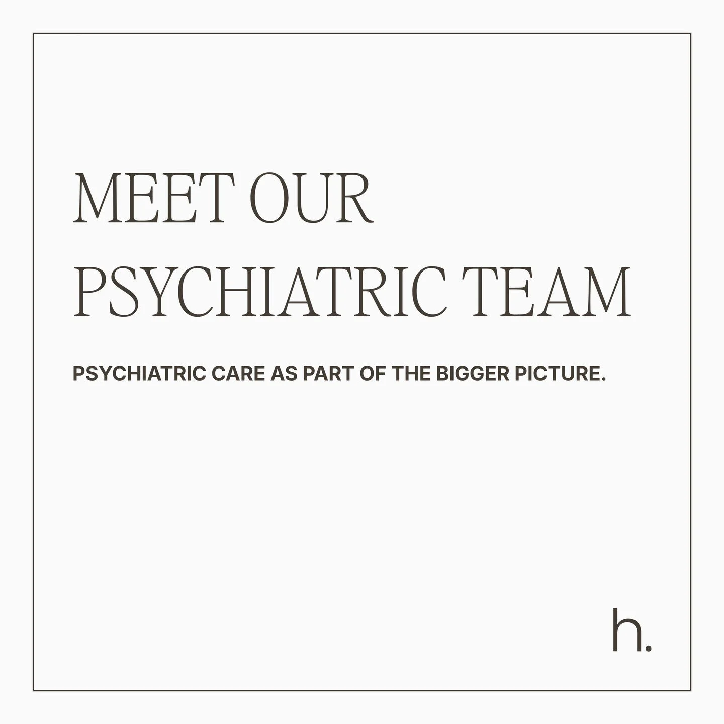 Meet our psychiatric team. 🤍

Mental health care can look different for everyone. Sometimes therapy is the right place to start. Sometimes psychiatric care is part of the picture too.

Howard and Taylor bring psychiatric care to Honey, supporting pe