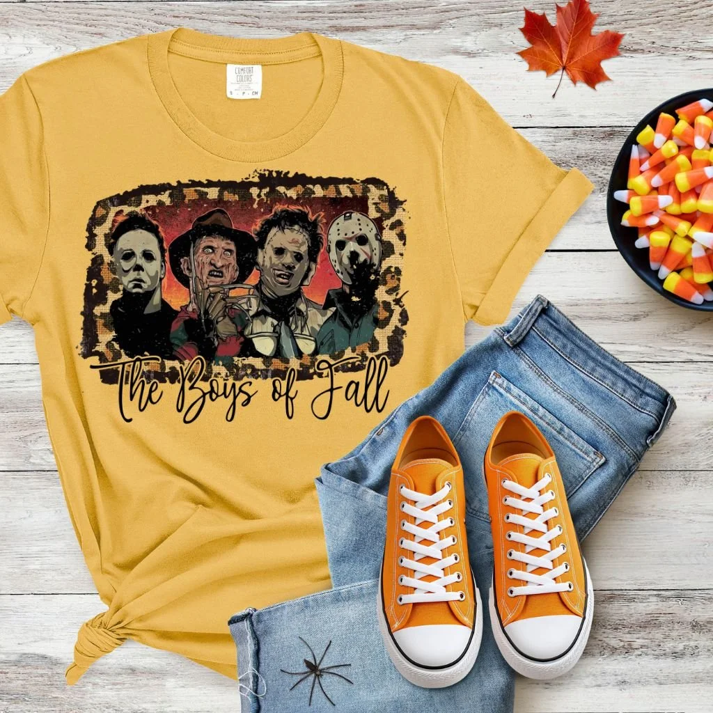 The Boys Of Fall Scary Characters PNG digital download design