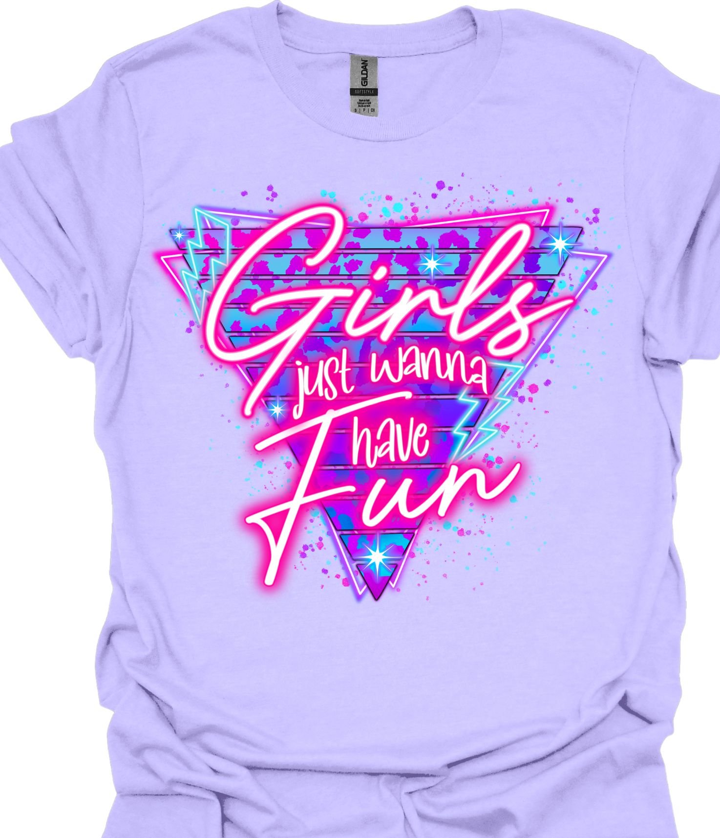 Girls just wanna have fun Neon Sign PNG Digital Download Design