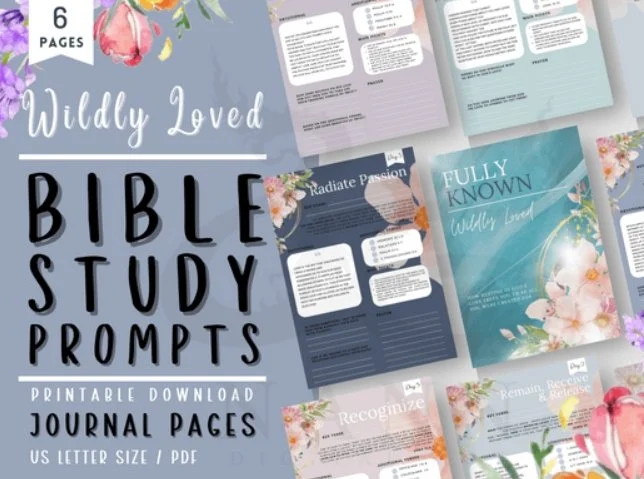 Printable Bible Study Writing Religious Download Zip File