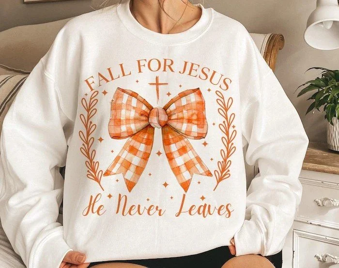 Fall for Jesus PNG Digital download design
