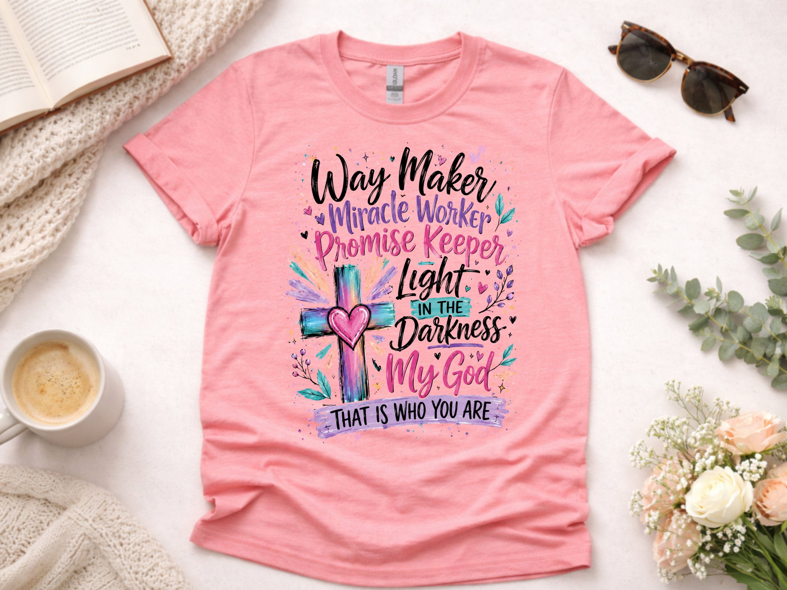 Way maker Miracle Worker Religious PNG Digital Download Design