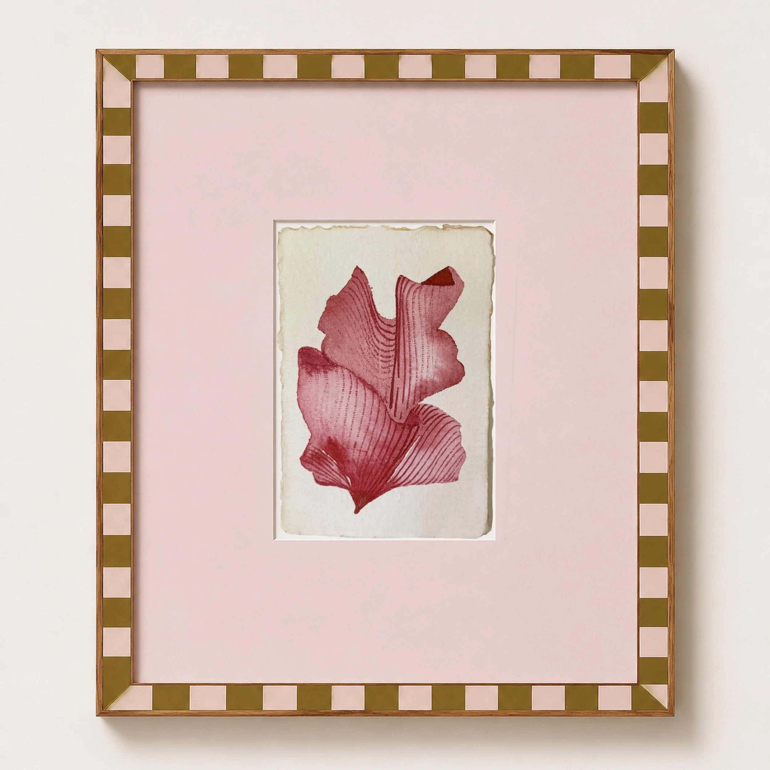 A dainty pink coral watercolor 🪸