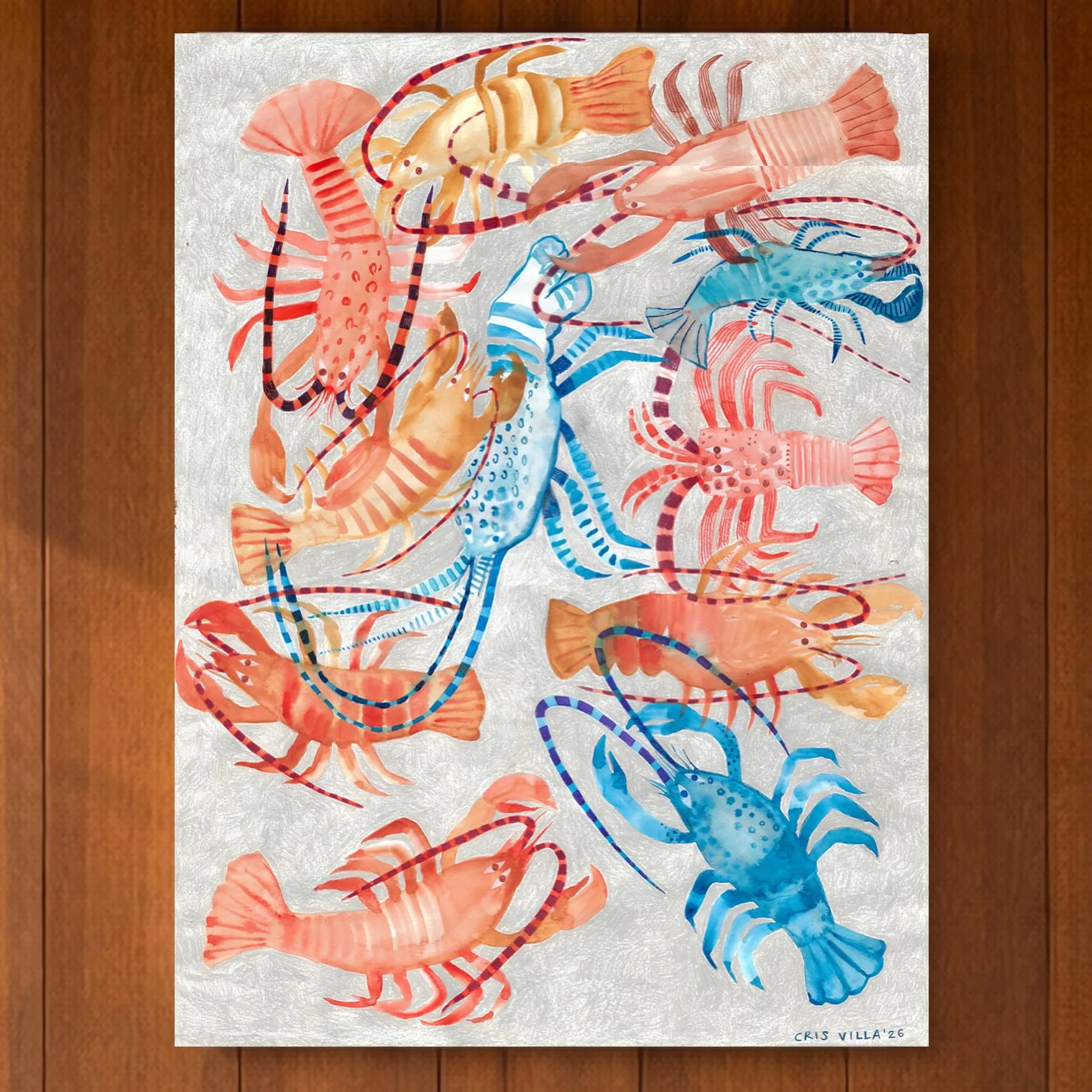 Did I subconsciously paint lobsters in the Knicks colors? I think I may have&hellip;