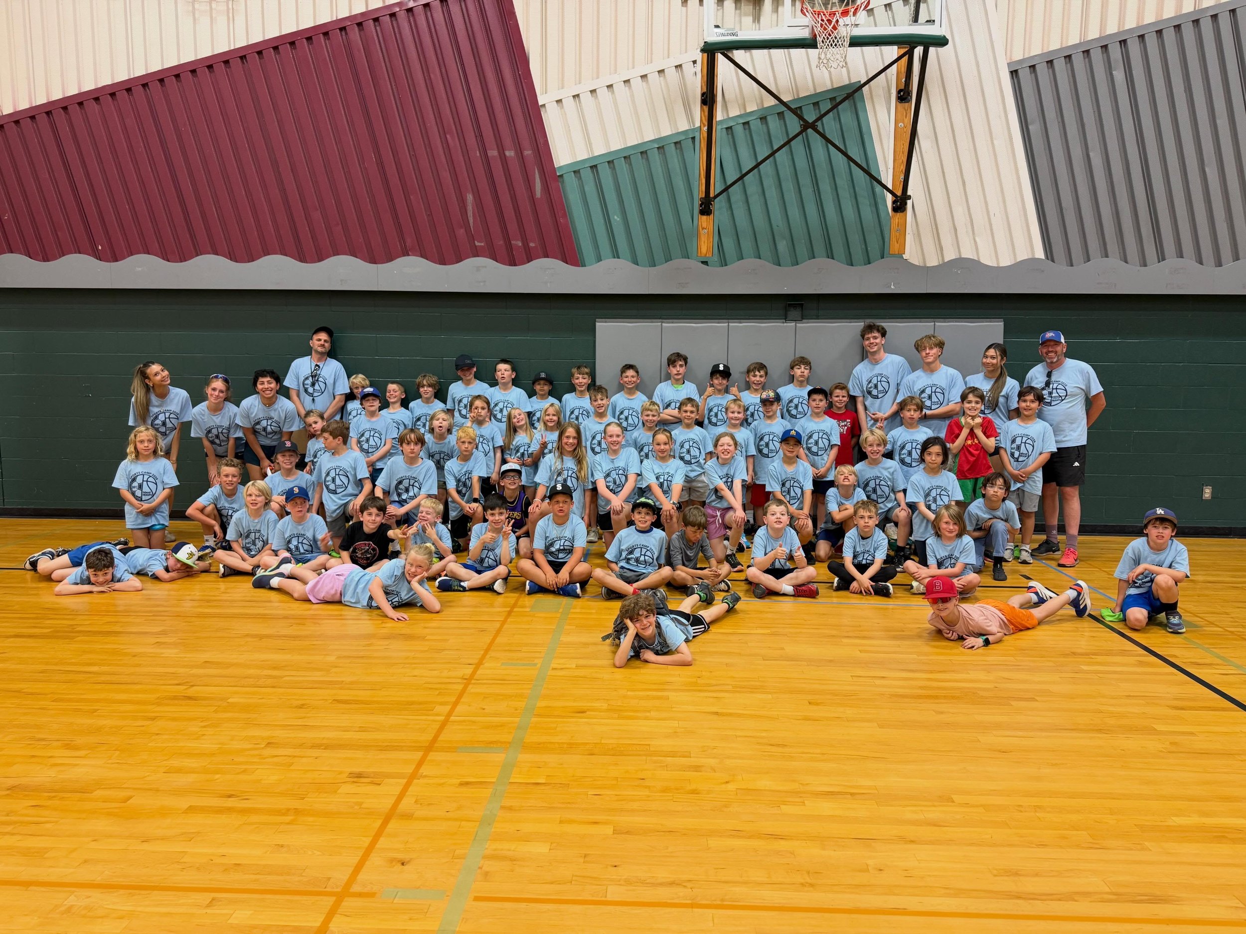 A great group for Sports Camp to kick off summer! 66 children working hard and enjoying themselves. Our third consecutive year partnering with the fantastic @bainbridge_island_fc  Sports played: basketball, soccer, baseball, football, volleyball, hoc