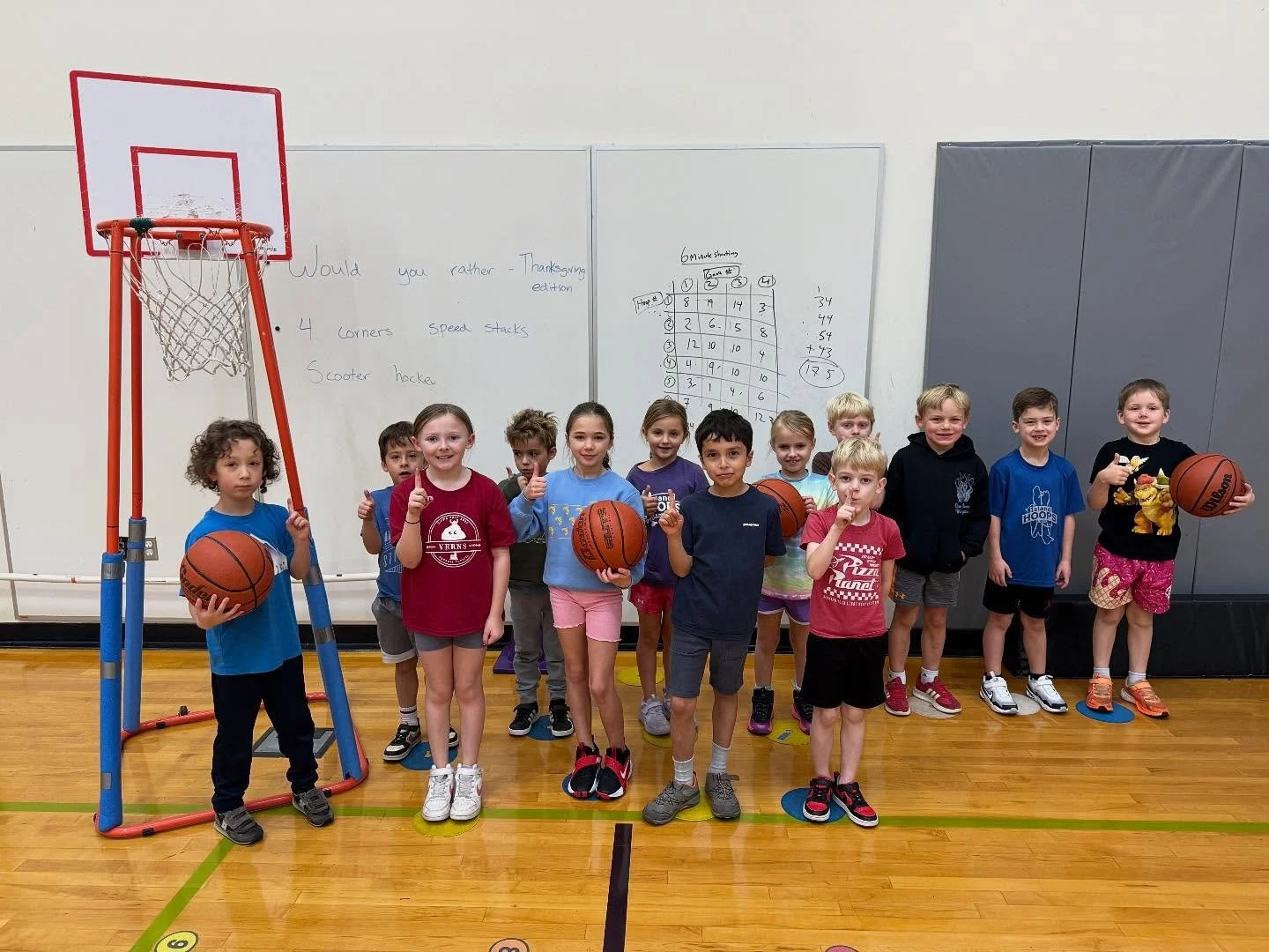 Three of the Sunday basketball groups. Always a joy.