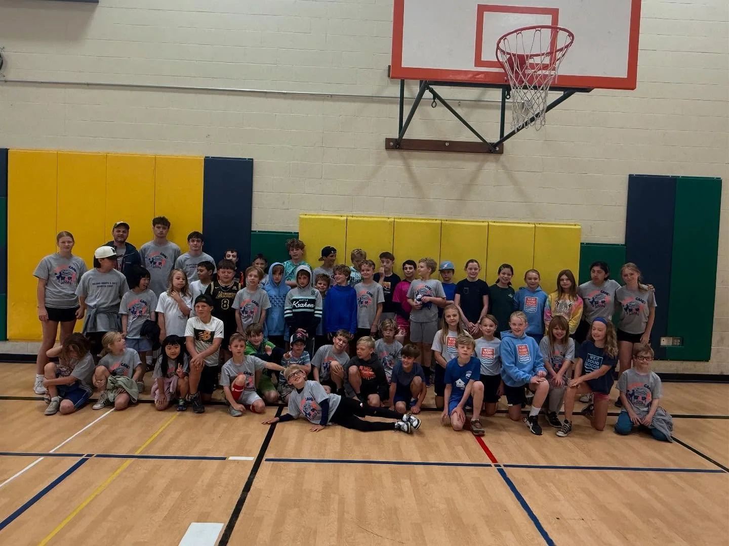 Great group of children this week for sports camp!