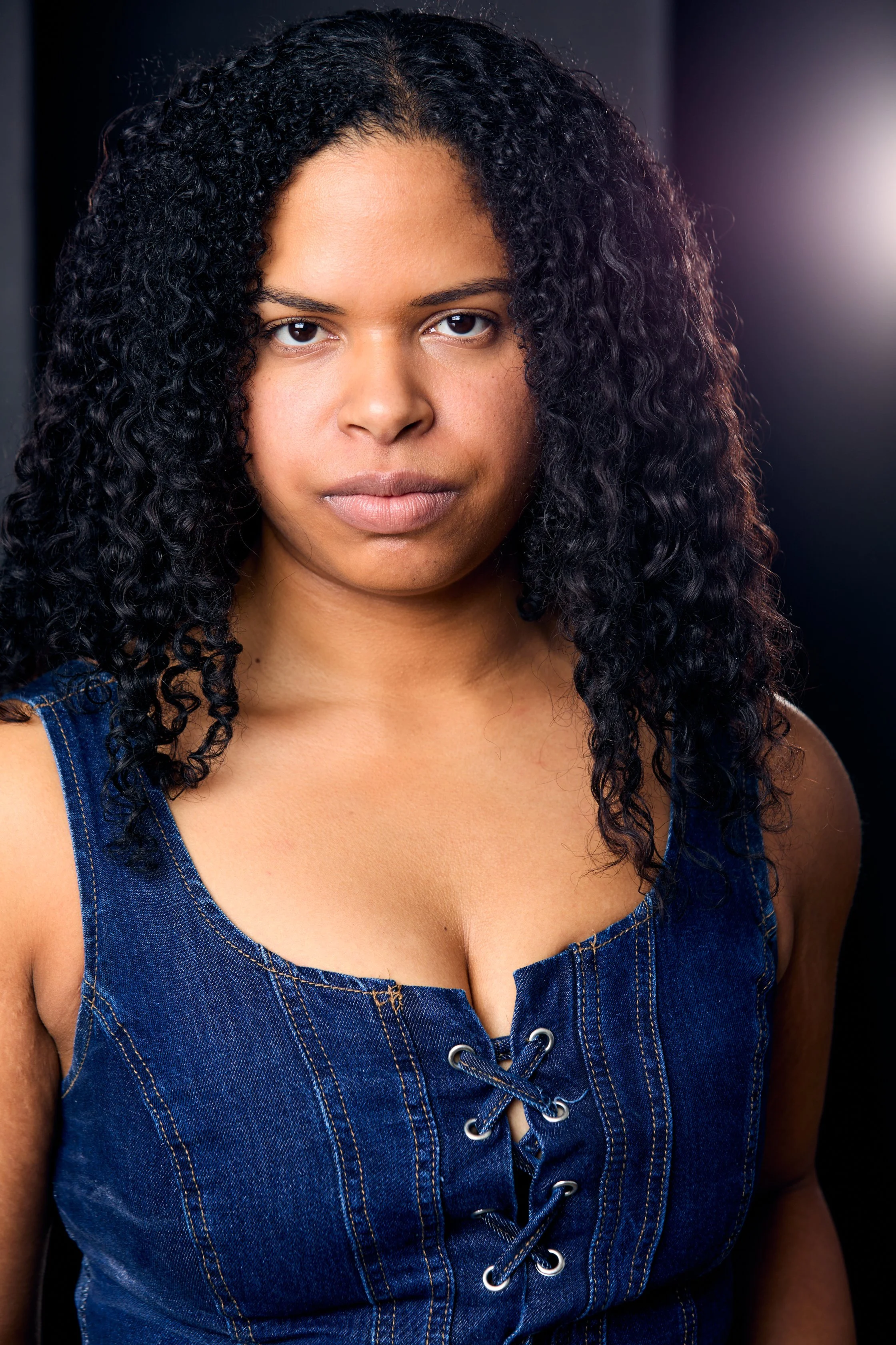 Actress Deanna Rowland. Dramatic headshot by Cameron Radice Photography