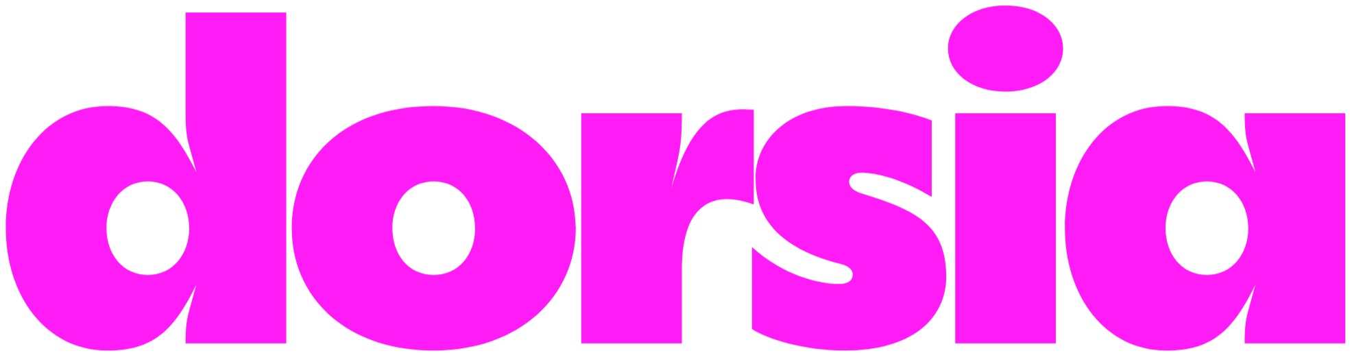 Dorsia Logo in pinker Schrift