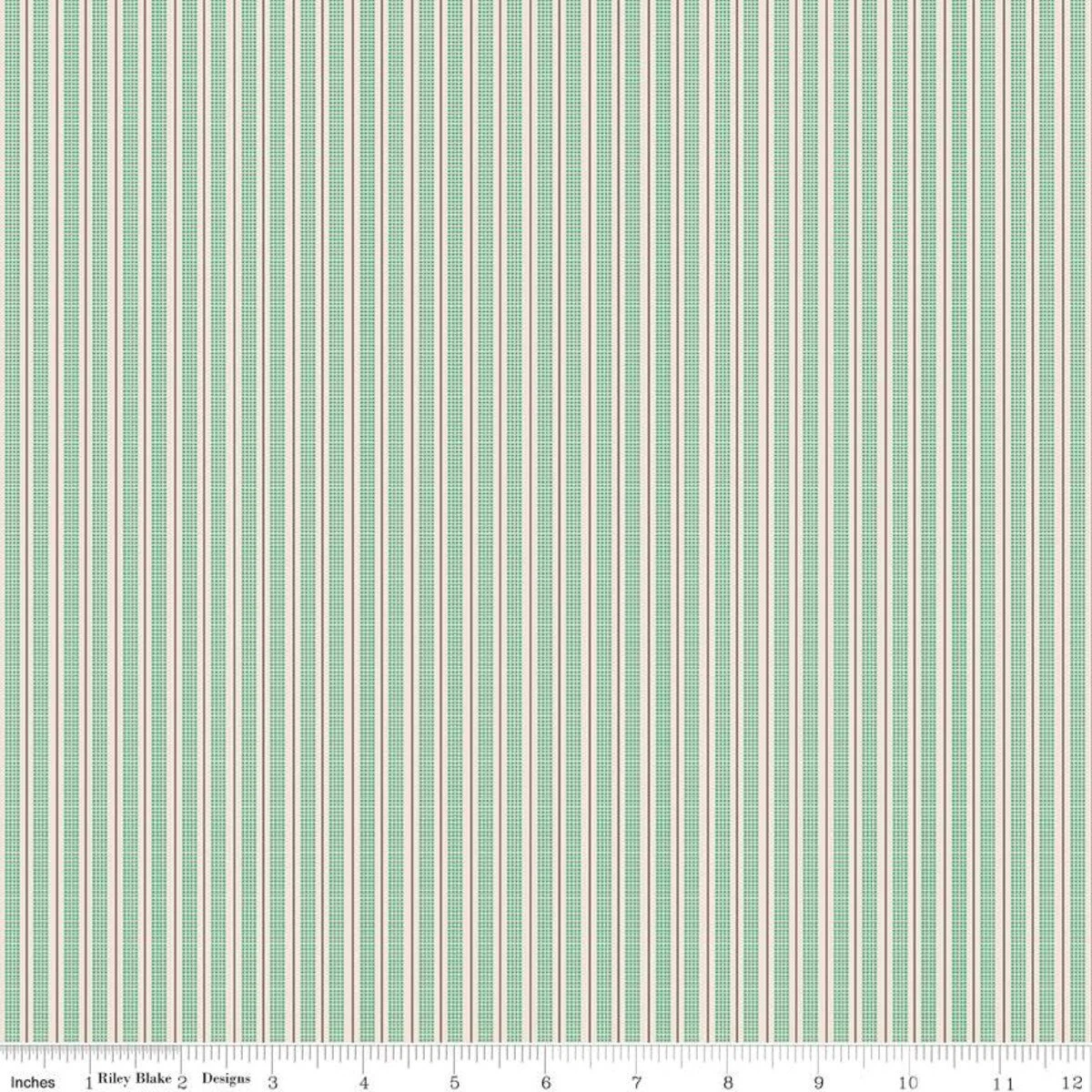 1/2 Yd. Prim Ticking Alpine by Lori Holt of Bee in My Bonnet # a Gentler Time 2020 for Riley Blake Designs, C9707