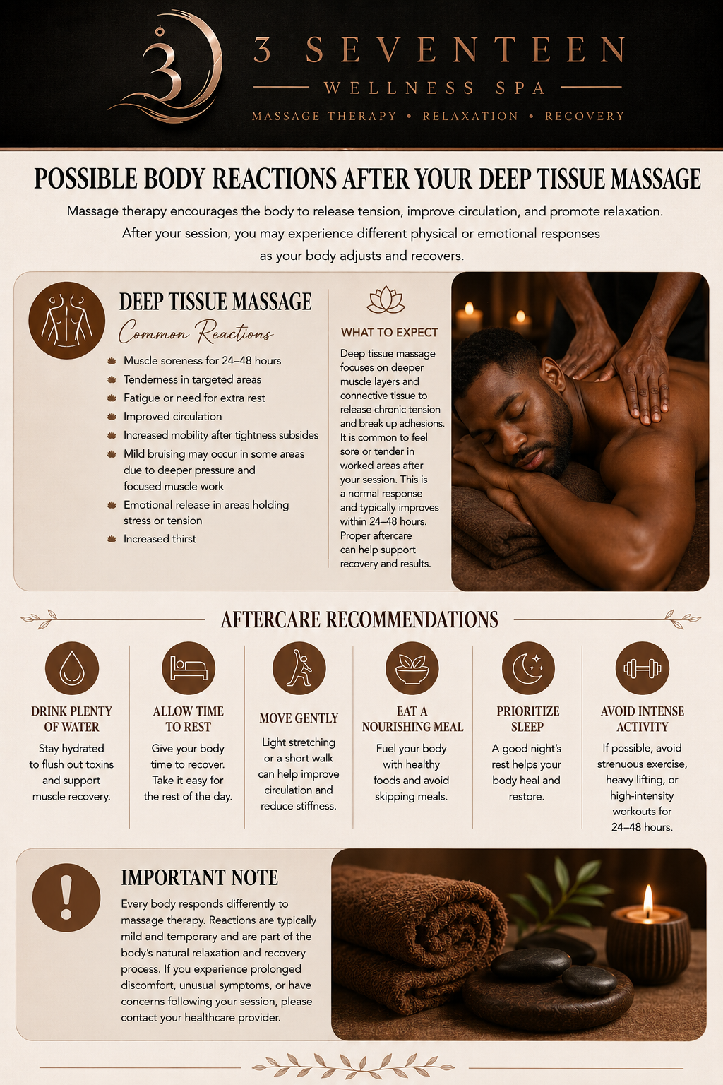 Deep Tissue Aftercare