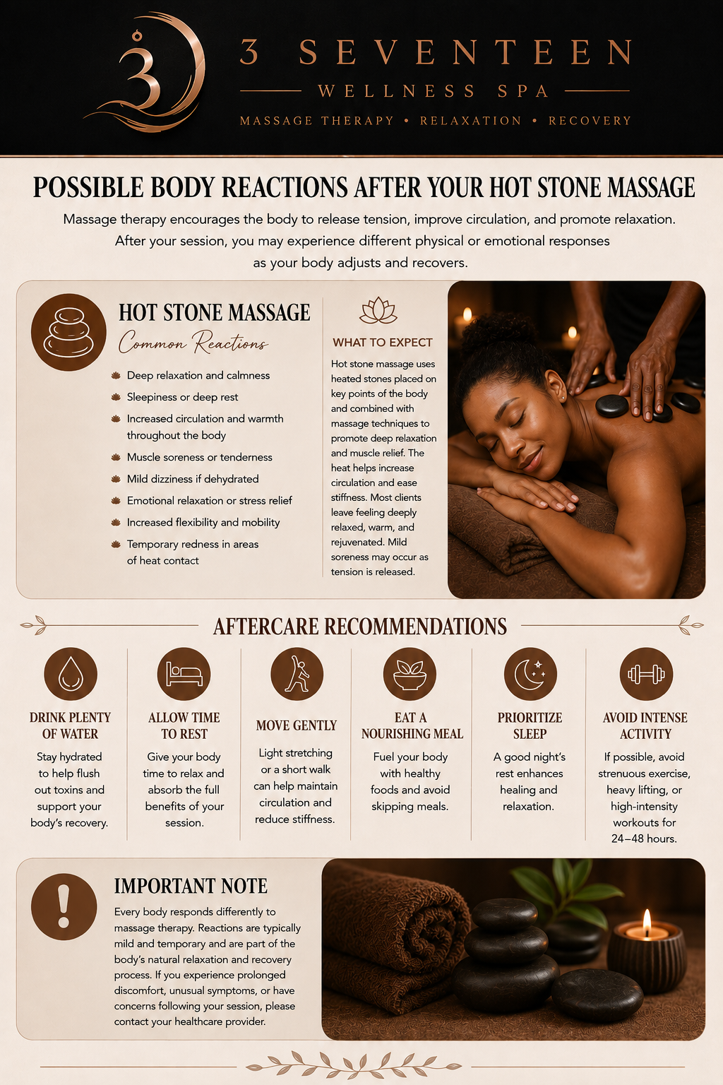 Hot Stone Aftercare
