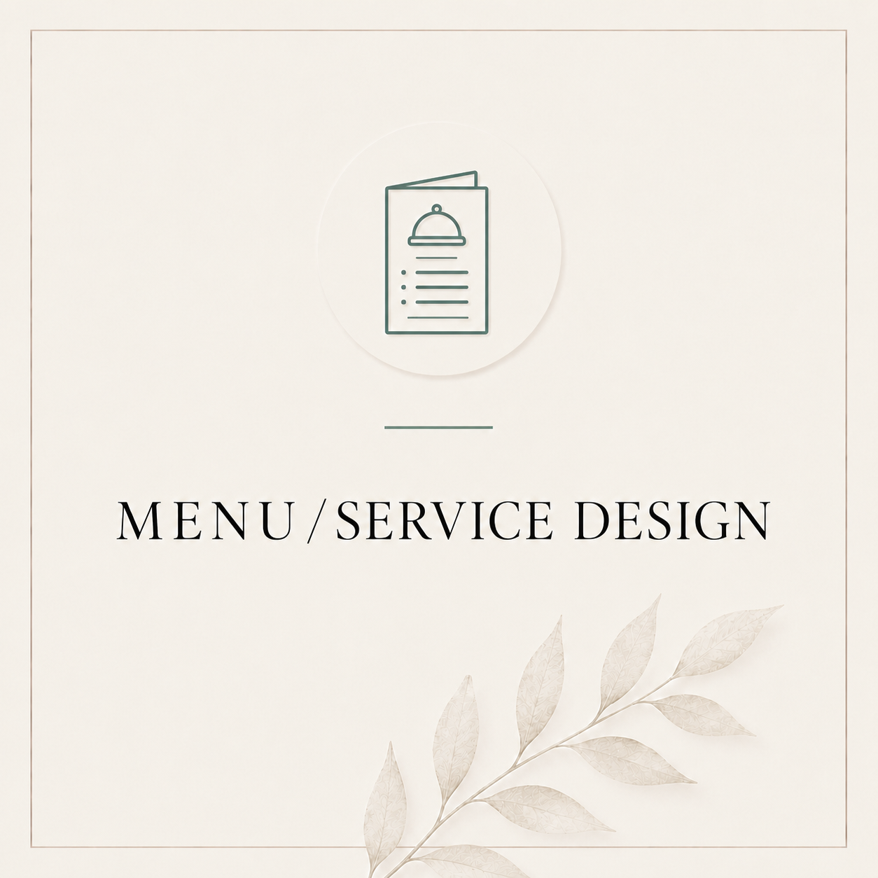 Menu/Service Guide Design
