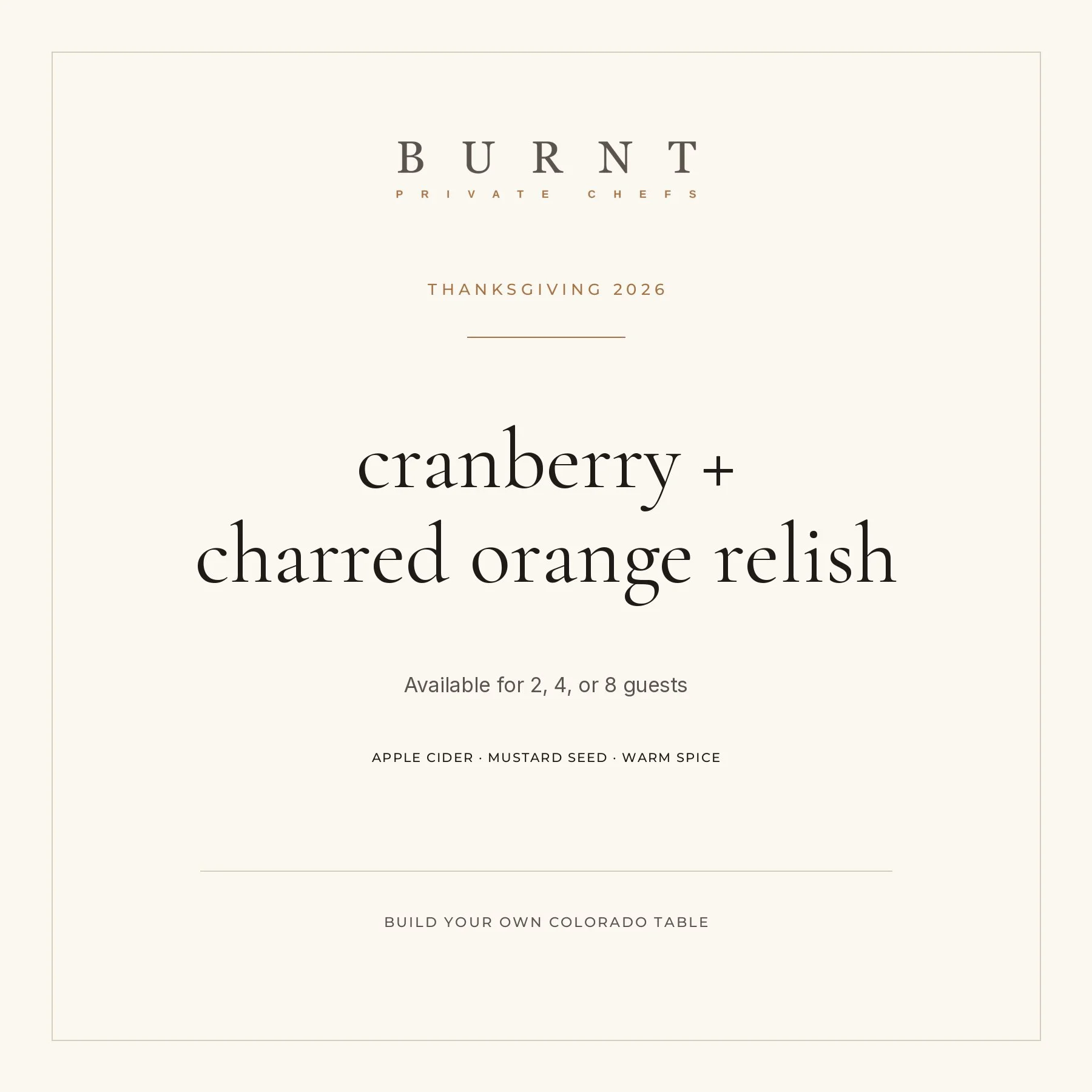 Cranberry + Charred Orange Relish