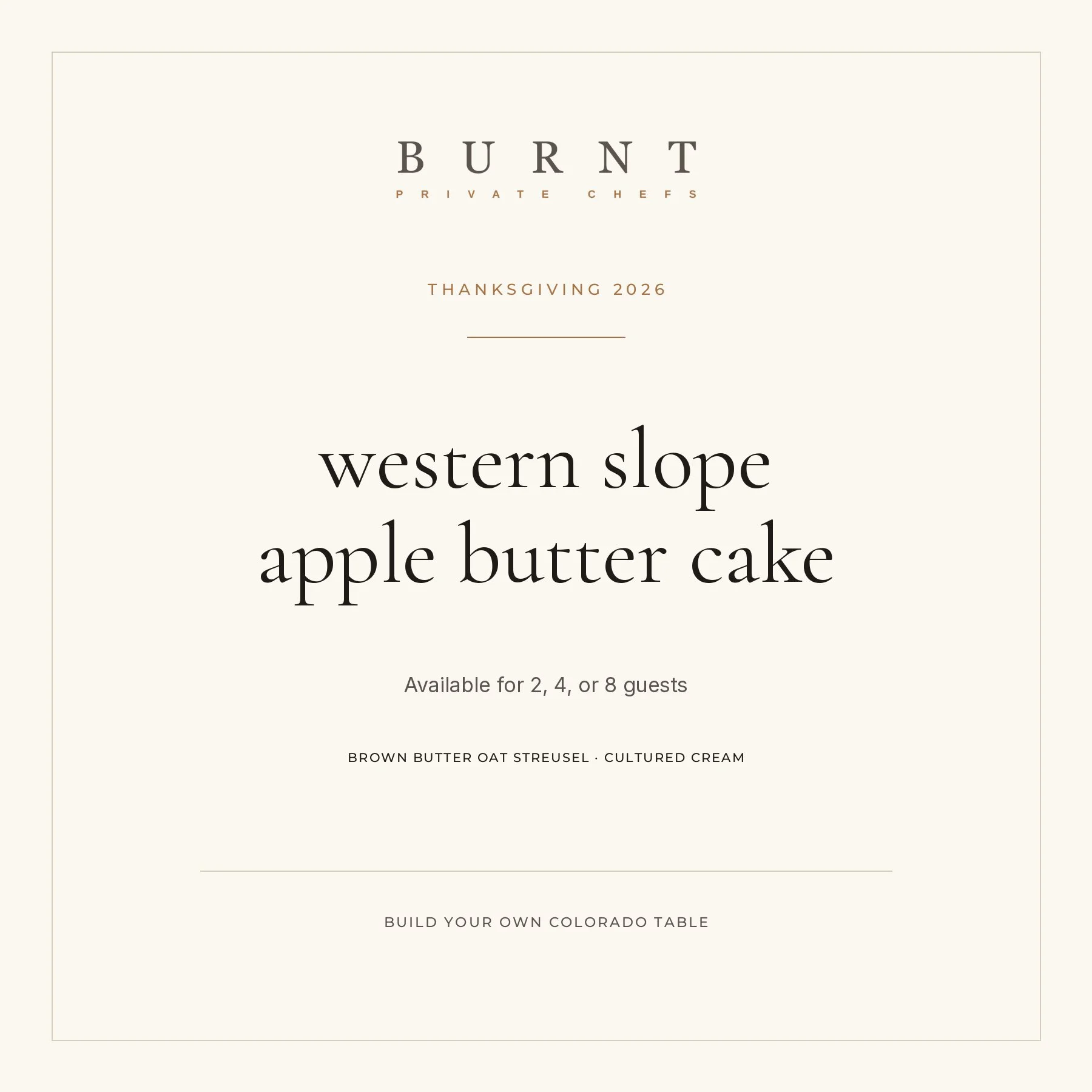 Western Slope Apple Butter Cake