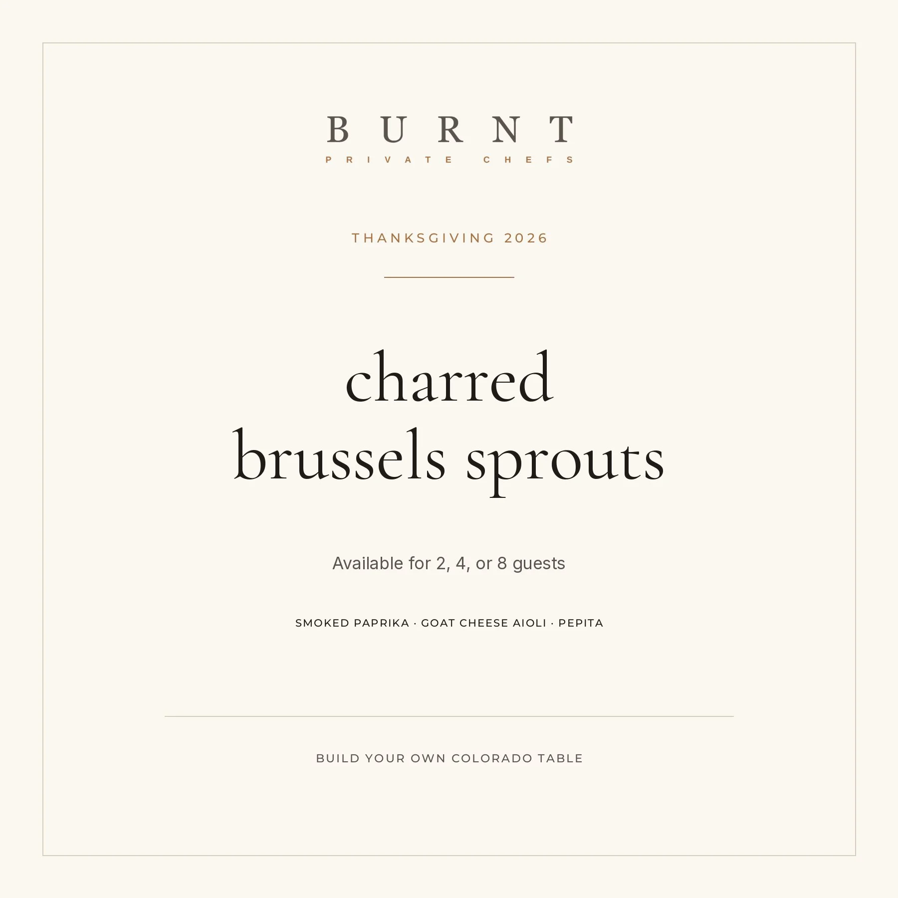 Charred Brussels Sprouts