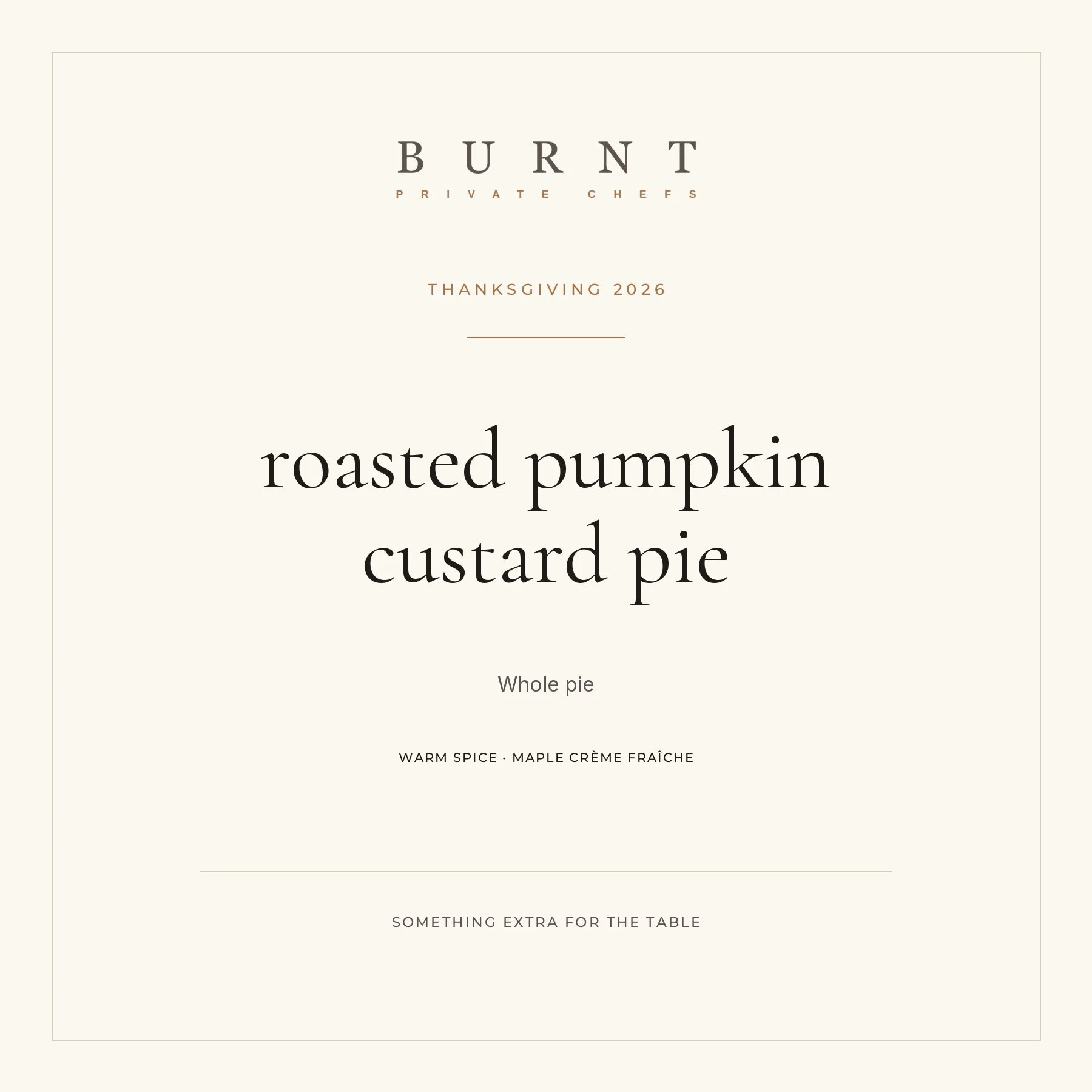 Roasted Pumpkin Custard Pie