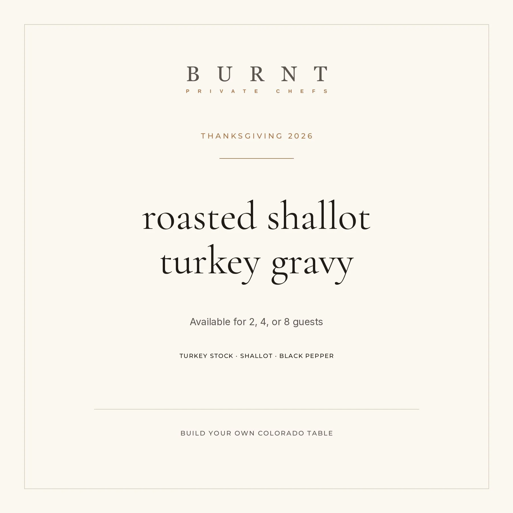 Roasted Shallot Turkey Gravy
