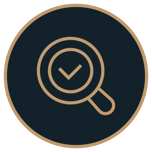 Icon of a magnifying glass