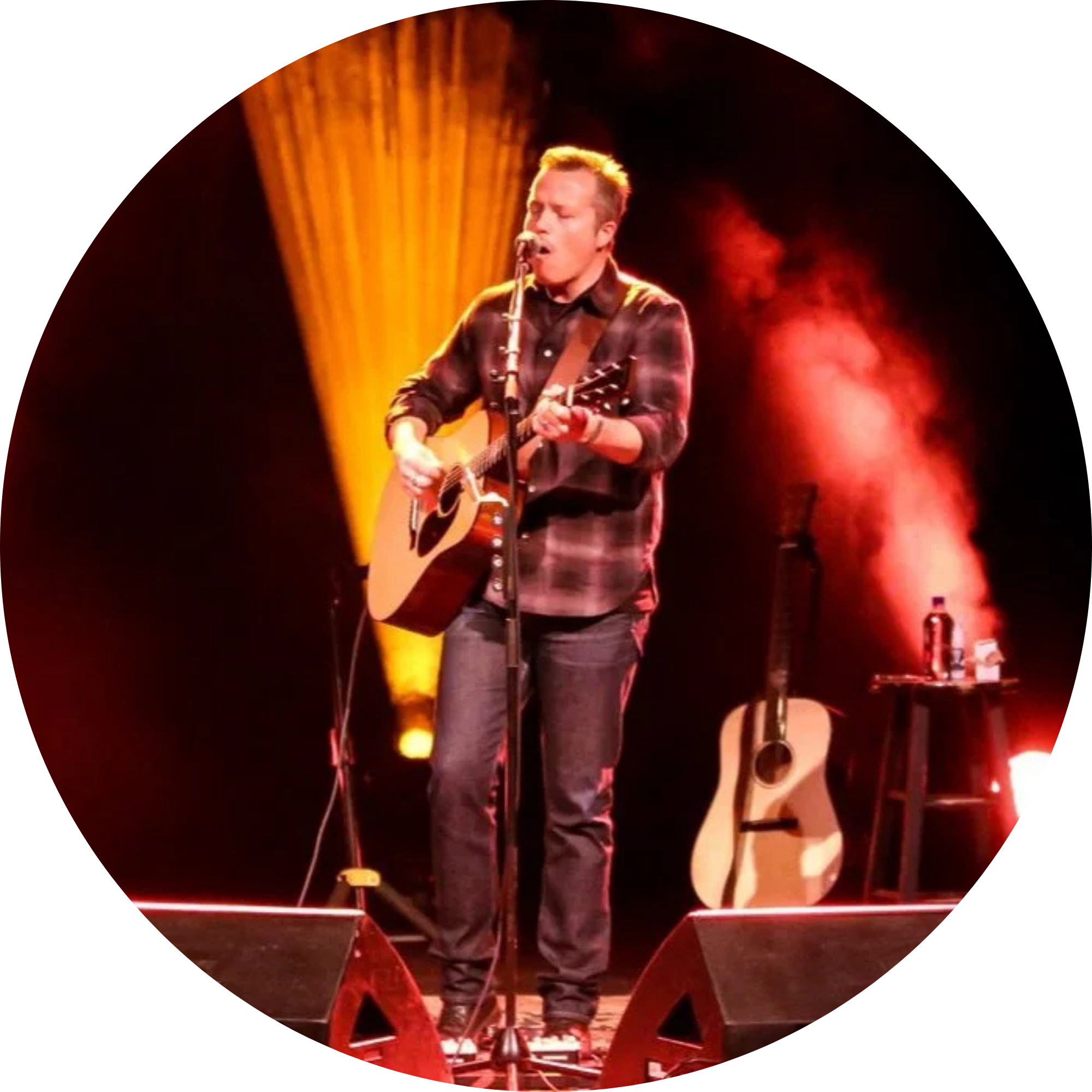 Jason Isabell performs at The Dixie Performing Arts Center in Huntingdon, TN.