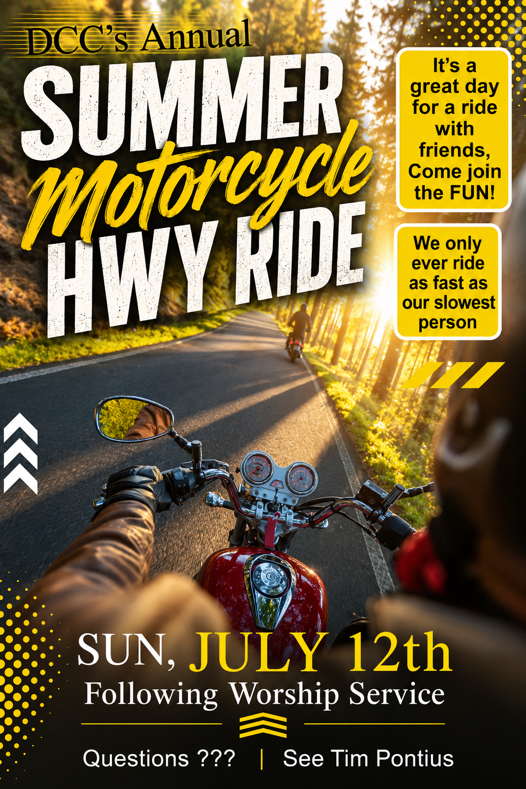 SUMMER MOTORCYCLE RIDE
