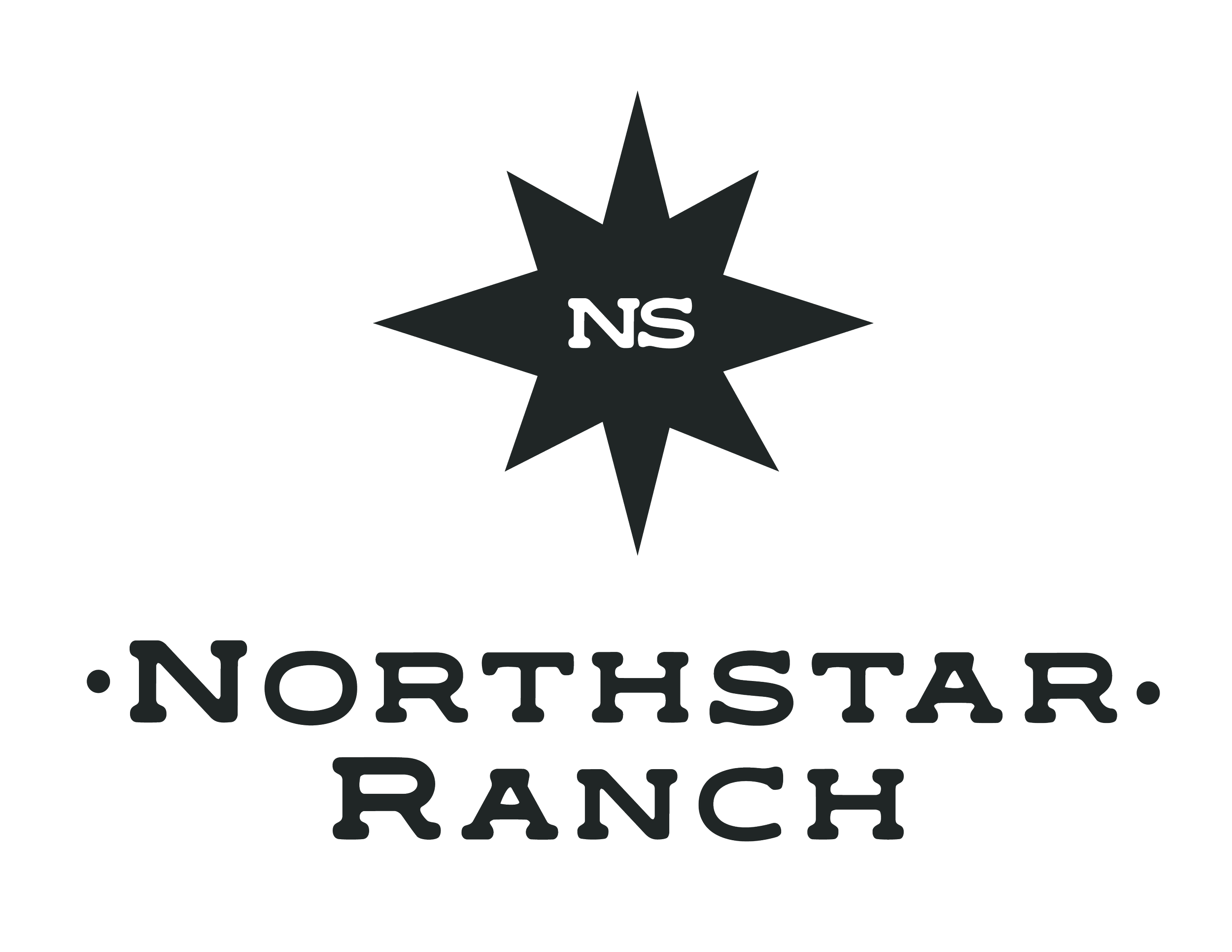 The logo for Northstar Ranch features a star-shaped emblem with a smaller star inside and the initials 'NS' at the center, accompanied by the website 'northstarranch.com'
