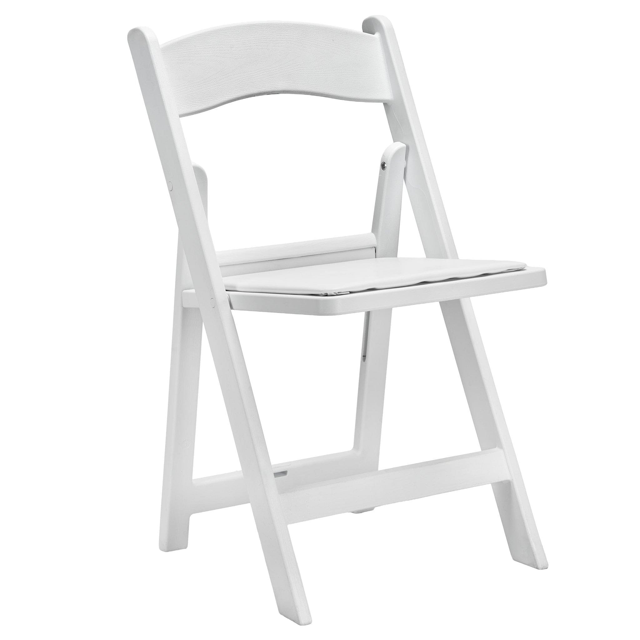 White Resin Folding Chairs