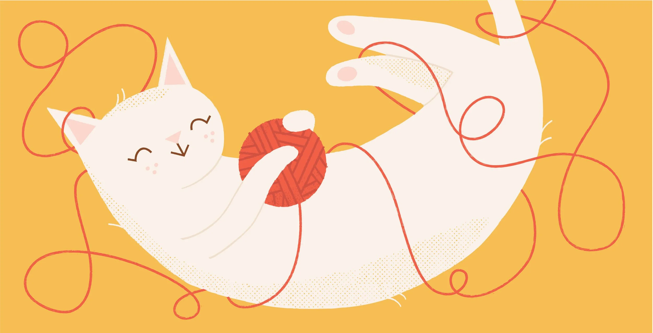 Cat from Is This My Tail? board book illustrated by Denise Holmes, featuring a playful animal character for toddlers.