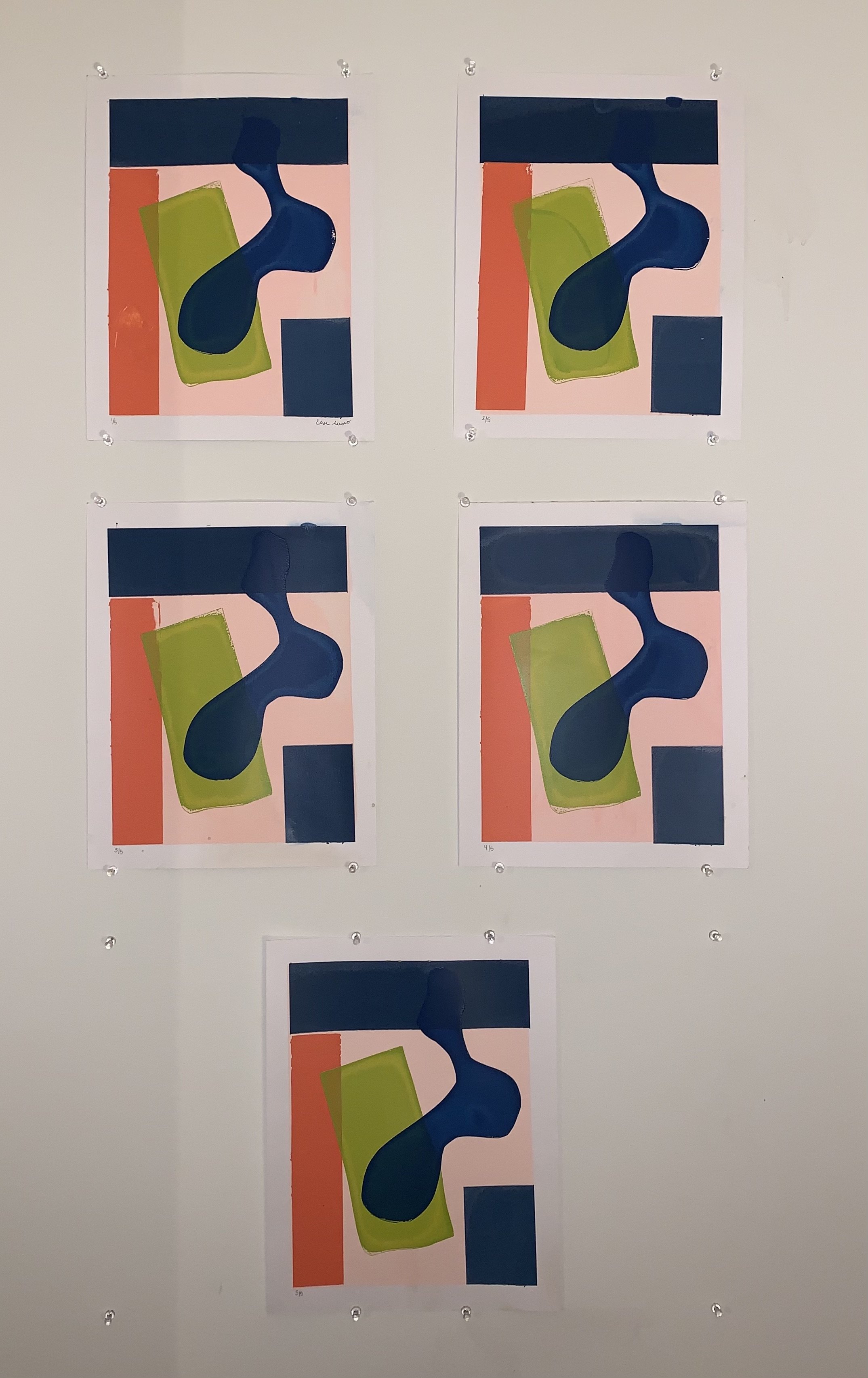 Untitled | Edition of 5 | 11" x 17" each | screen print 