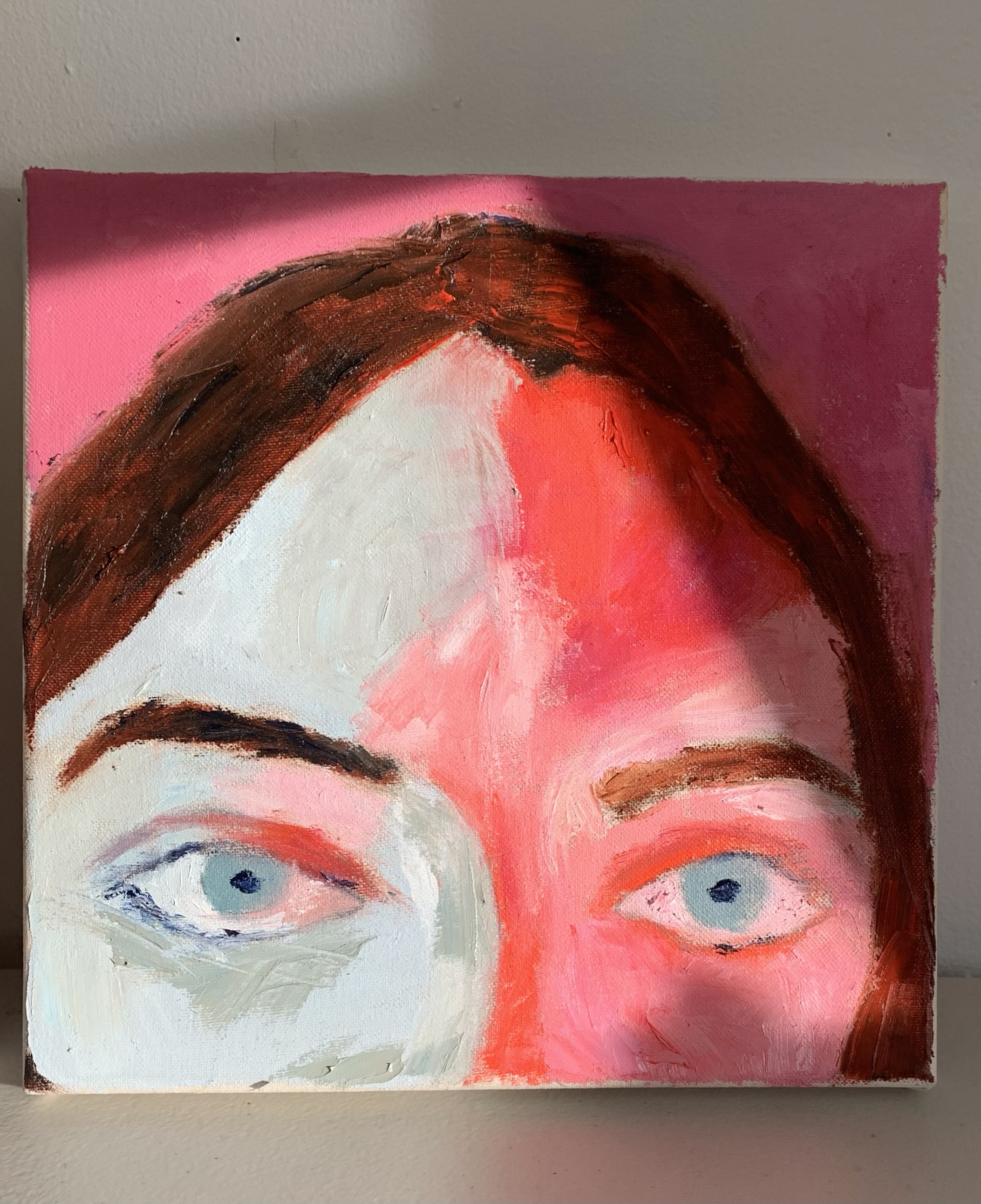 Pink Study | 12" x 12" | oil on canvas