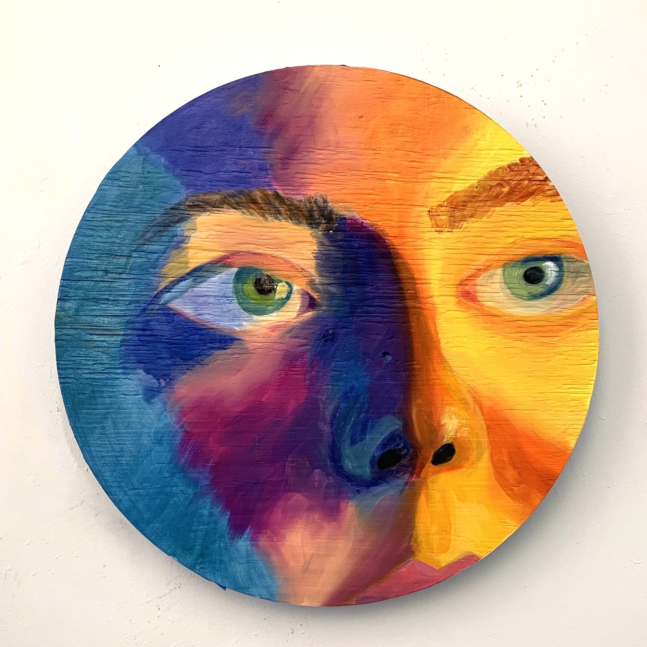 Tondo | 22" diameter | oil on wood