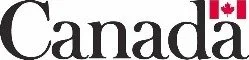 Canada logo with red maple leaf above the word Canada