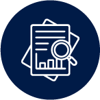 Icon of documents with a magnifying glass